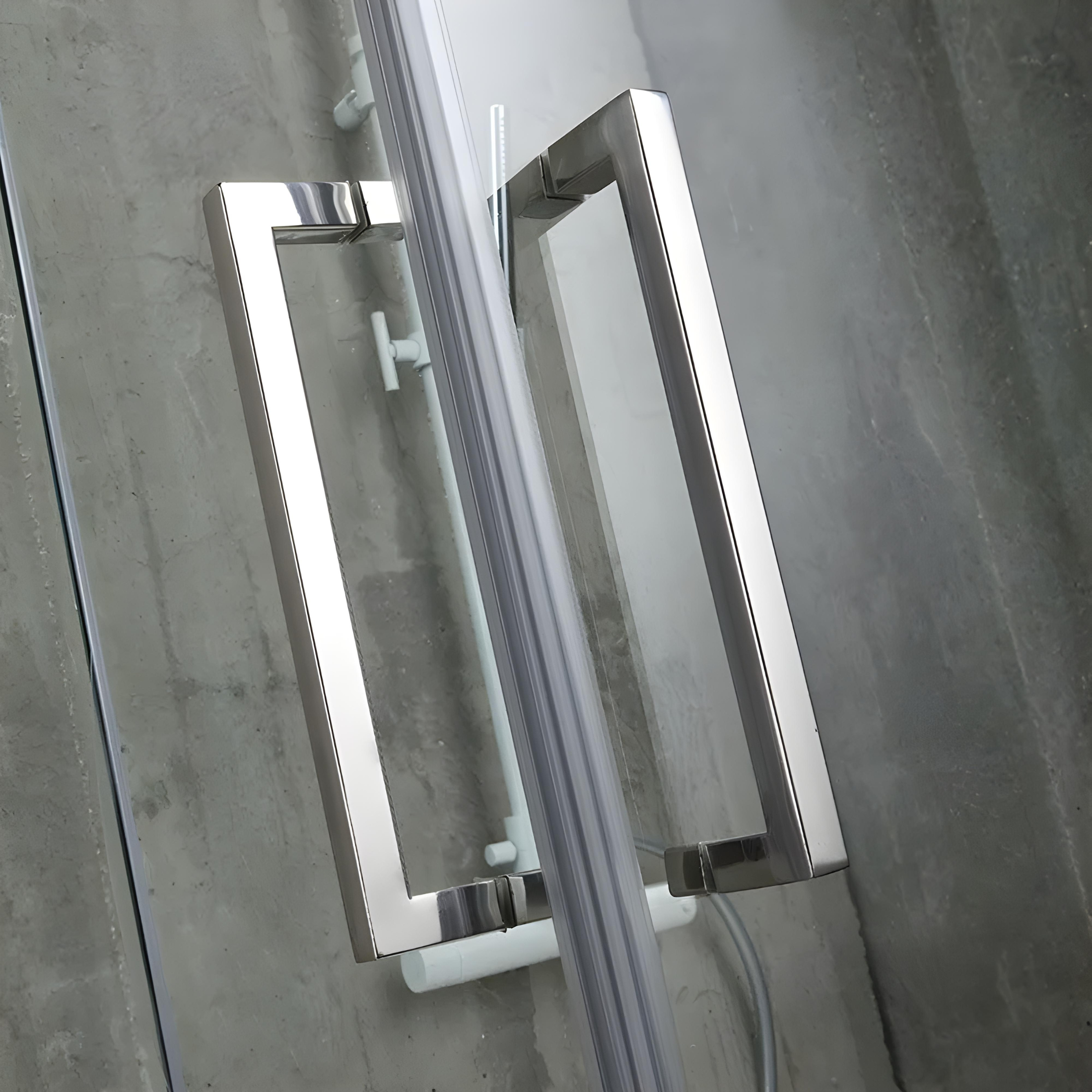 Box doccia senza telaio "Lion" in vetro temperato trasparente h 190 cm