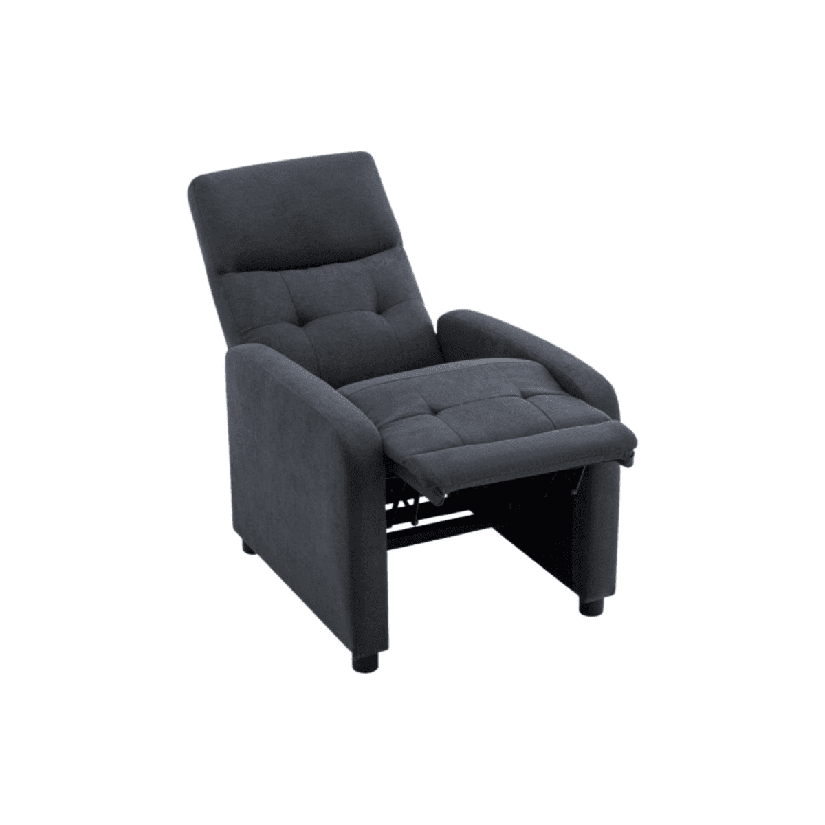 Poltrona reclinabile manuale "Rey" in tessuto liner cm 65,5x85,5 102,5h - MondoViro