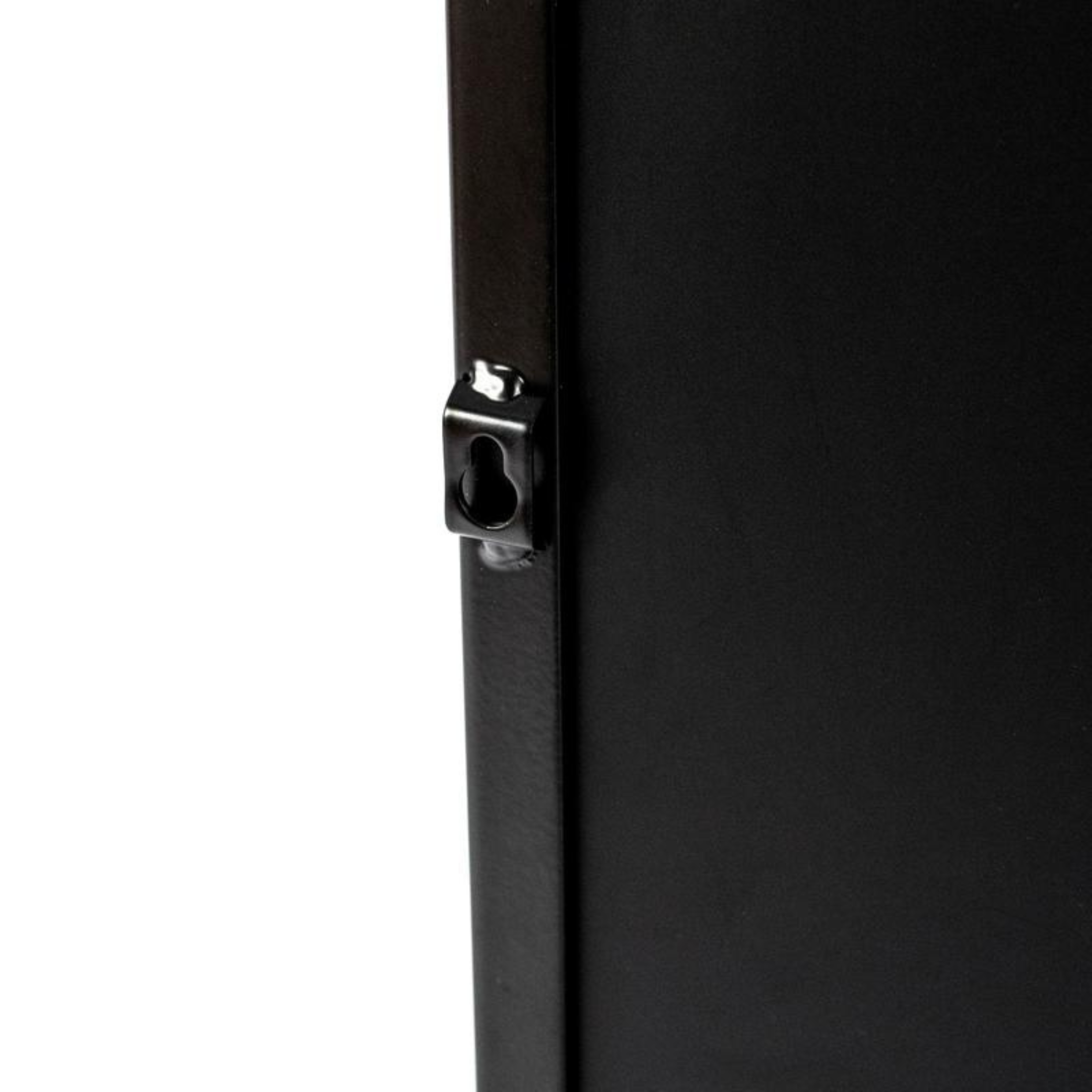 Specchio da parete rettangolare "William" cornice in metallo nero cm 40x15 70h