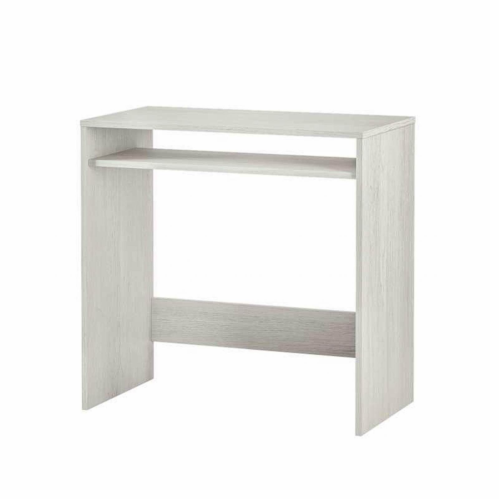 Scrivania in legno bianco "Star" per ufficio con 1 ripiano fisso a giorno cm 79x43 78h