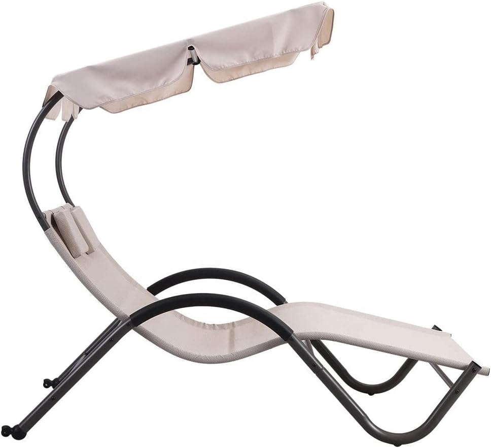 Lettino prendisole matrimoniale "Garden Sun" in acciaio orientabile cm 205x138 150h