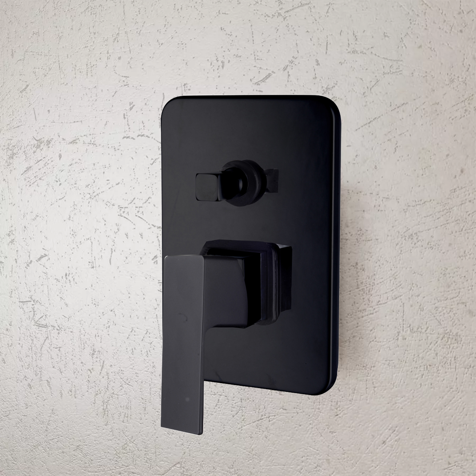 Miscelatore per doccia "Elegant" in ottone nero opaco monocomando a incasso