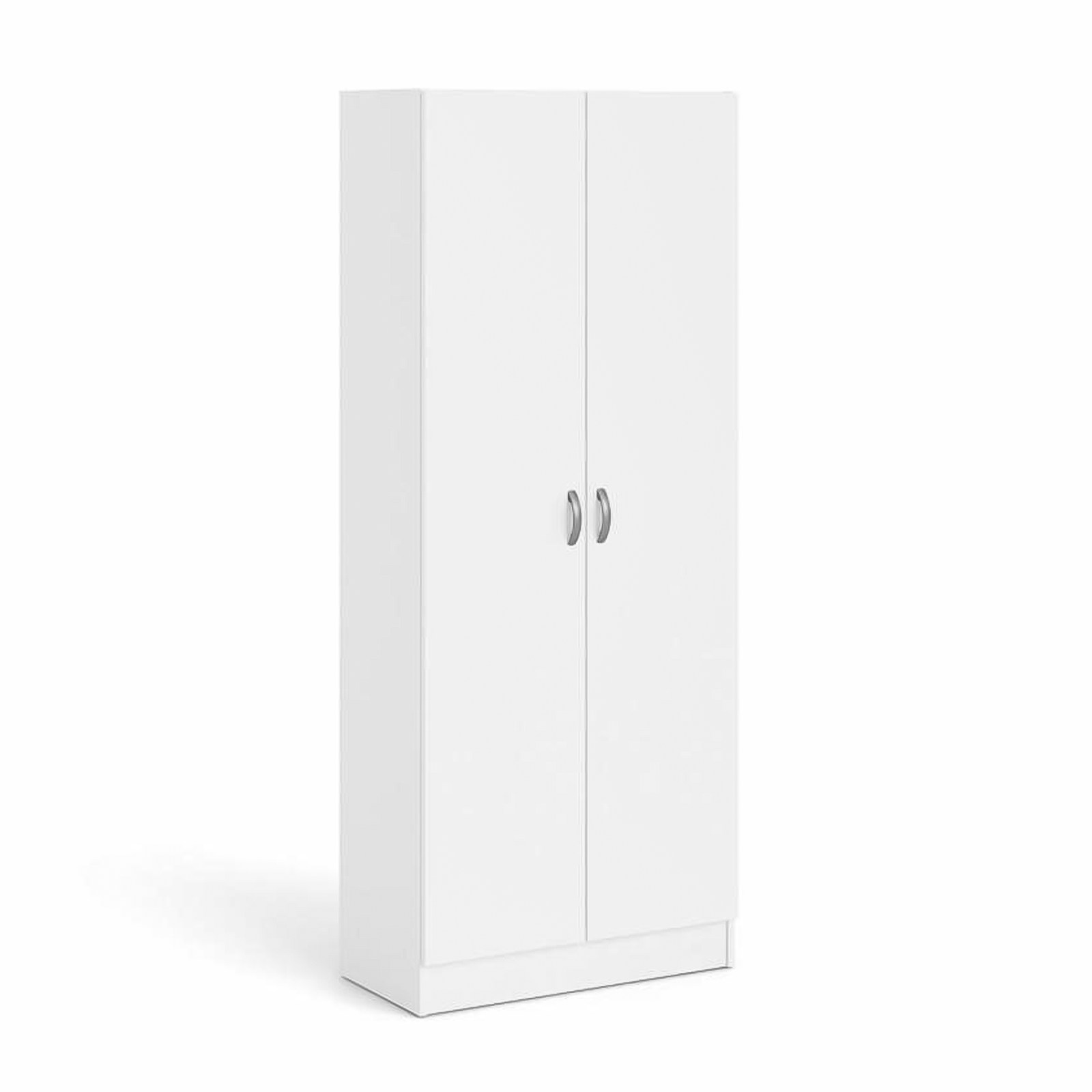 Armadio scarpiera a 2 ante "Focus" in legno bianco cm 69,2x34,6 170,4h
