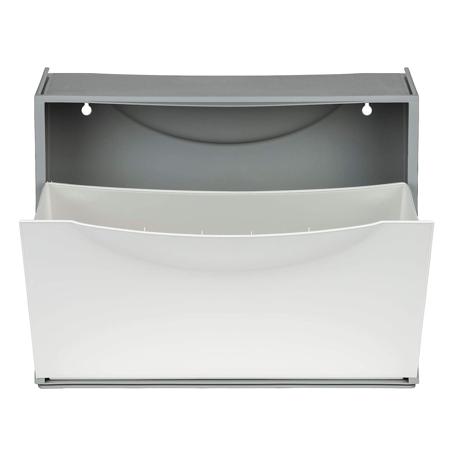 Scarpiera modulare in plastica con anta a scomparsa cm 51x19 39h