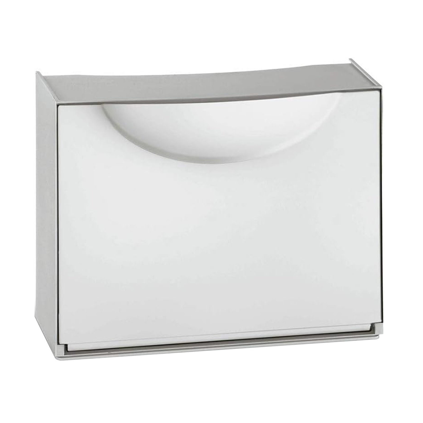 Scarpiera modulare in plastica con anta a scomparsa cm 51x19 39h