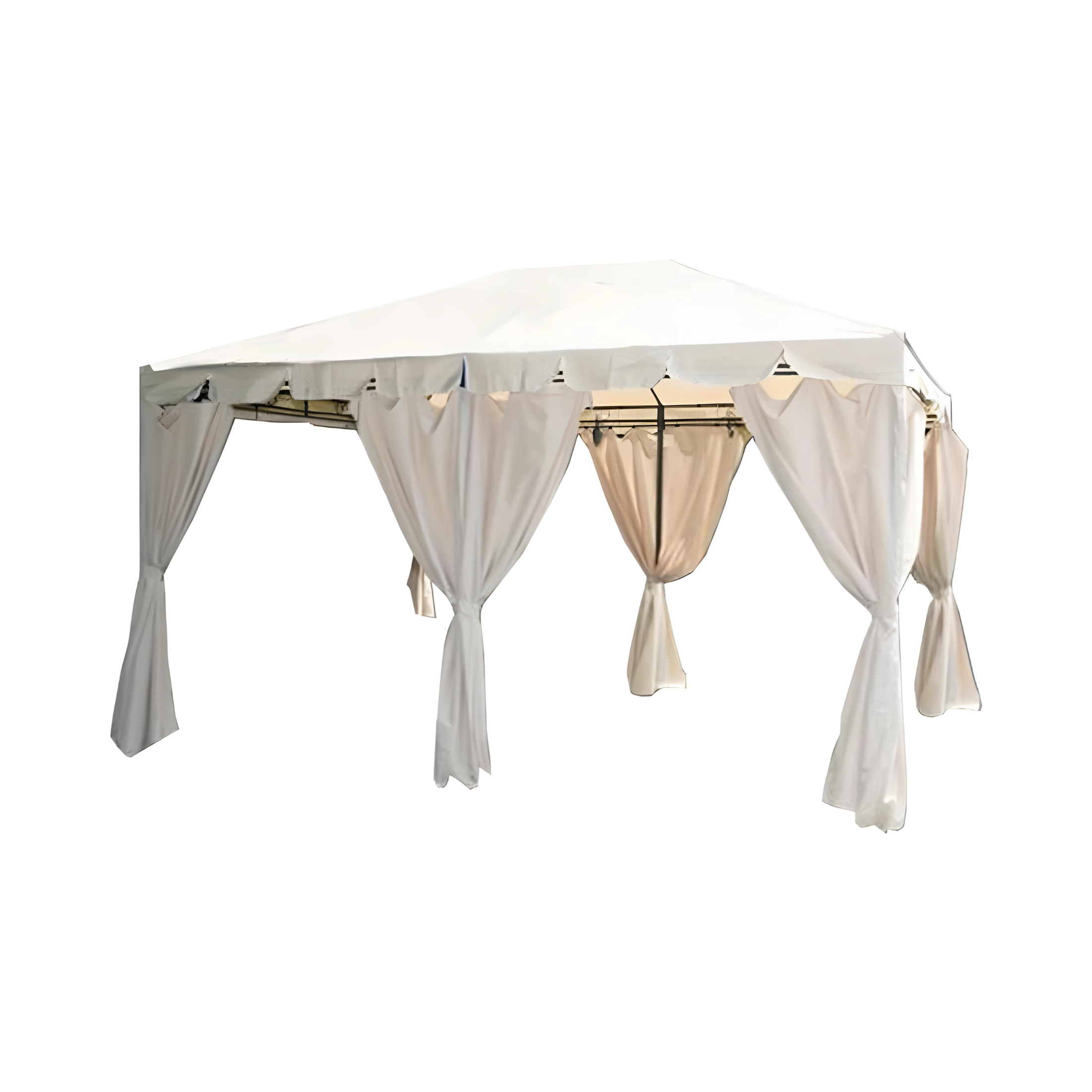 Gazebo da giardino in acciaio "Armonia" cm 300x400