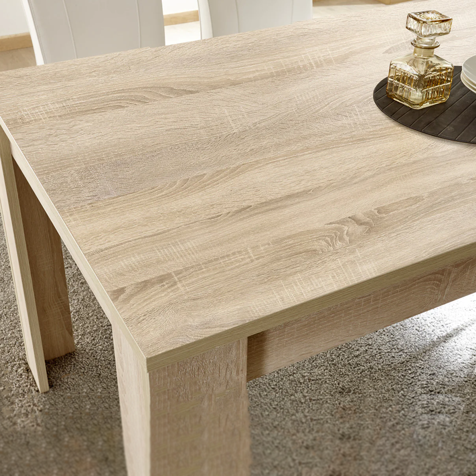 Tavolo fisso moderno "Firenze" in legno di rovere cm 180x90 79h