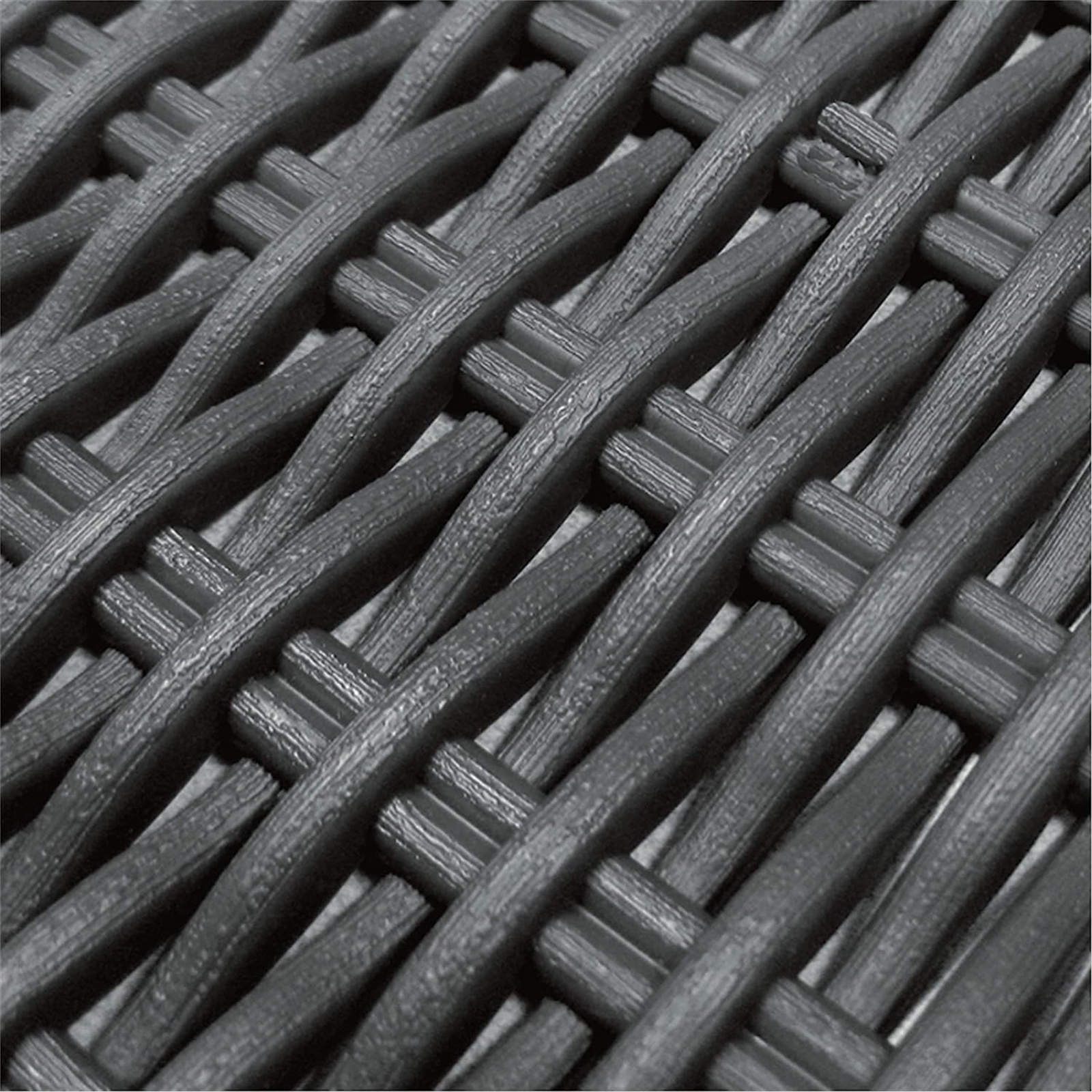 Set di 2 poltrone da giardino "California" in resina effetto rattan con cuscini cm 83x68 72h