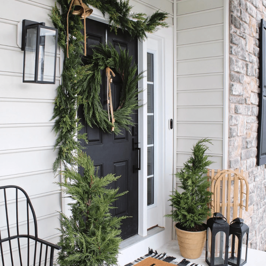 Ghirlanda natalizia Cipresso "Kleo" in Pe effetto Real Touch da Ø 60 cm - MondoViro