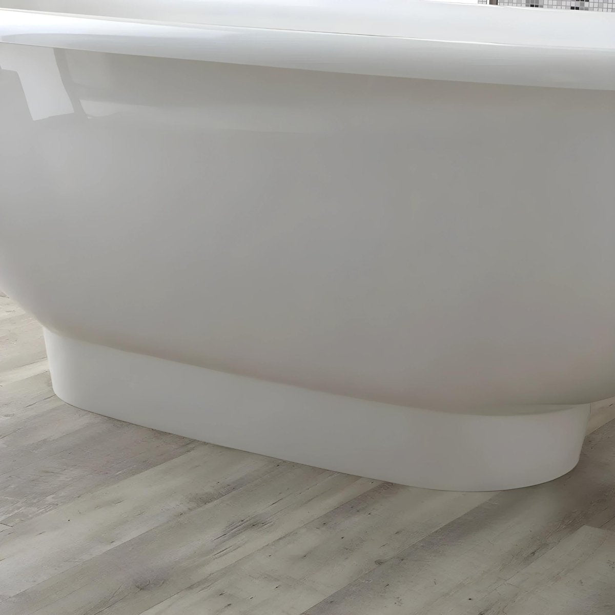 Vasca da bagno ovale freestanding "Rossana" in marmo ricomposto cm 181x80 63,3h - MondoViro