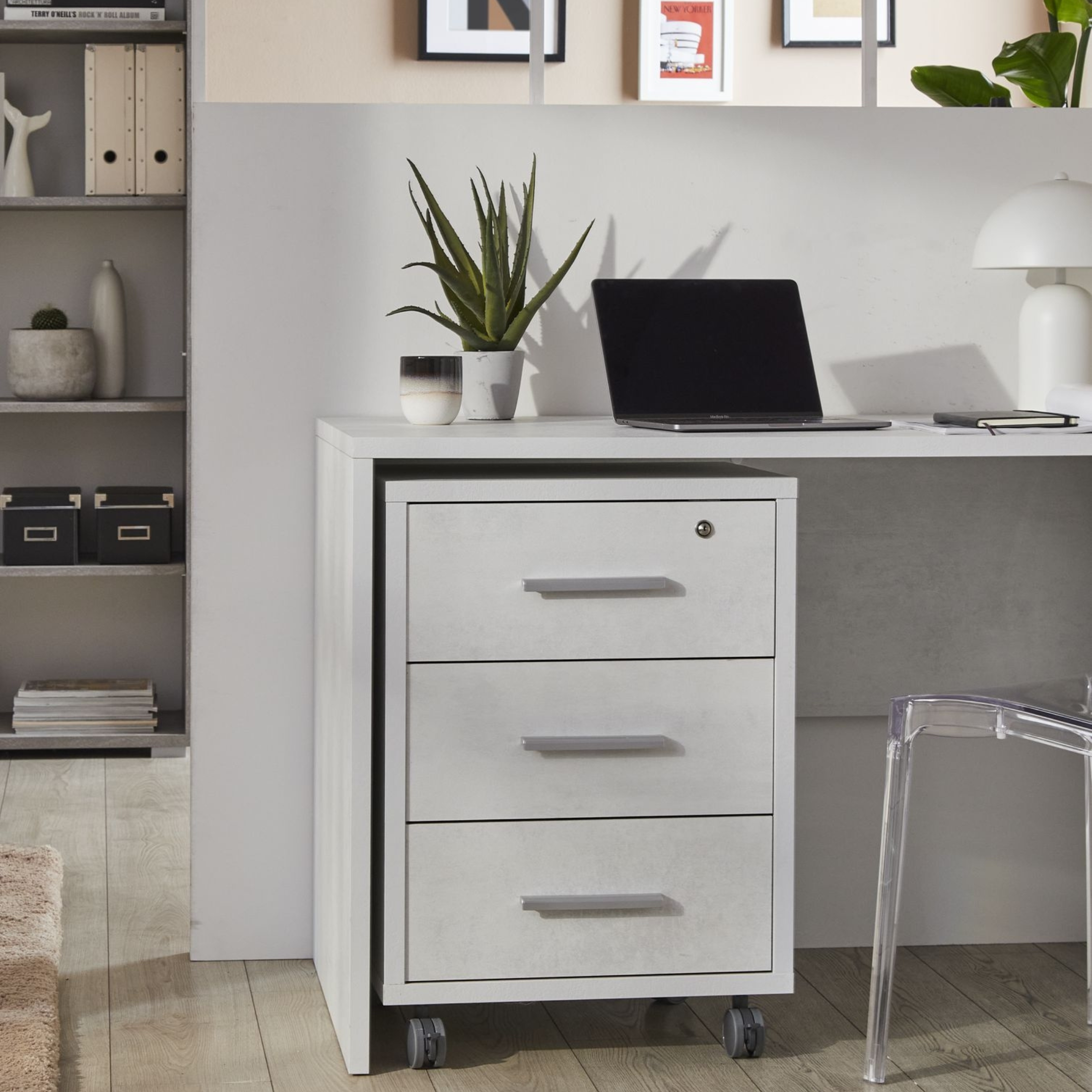 Scrivania ufficio in legno "Giorgia" rettangolare per studio cm 120x69 76h