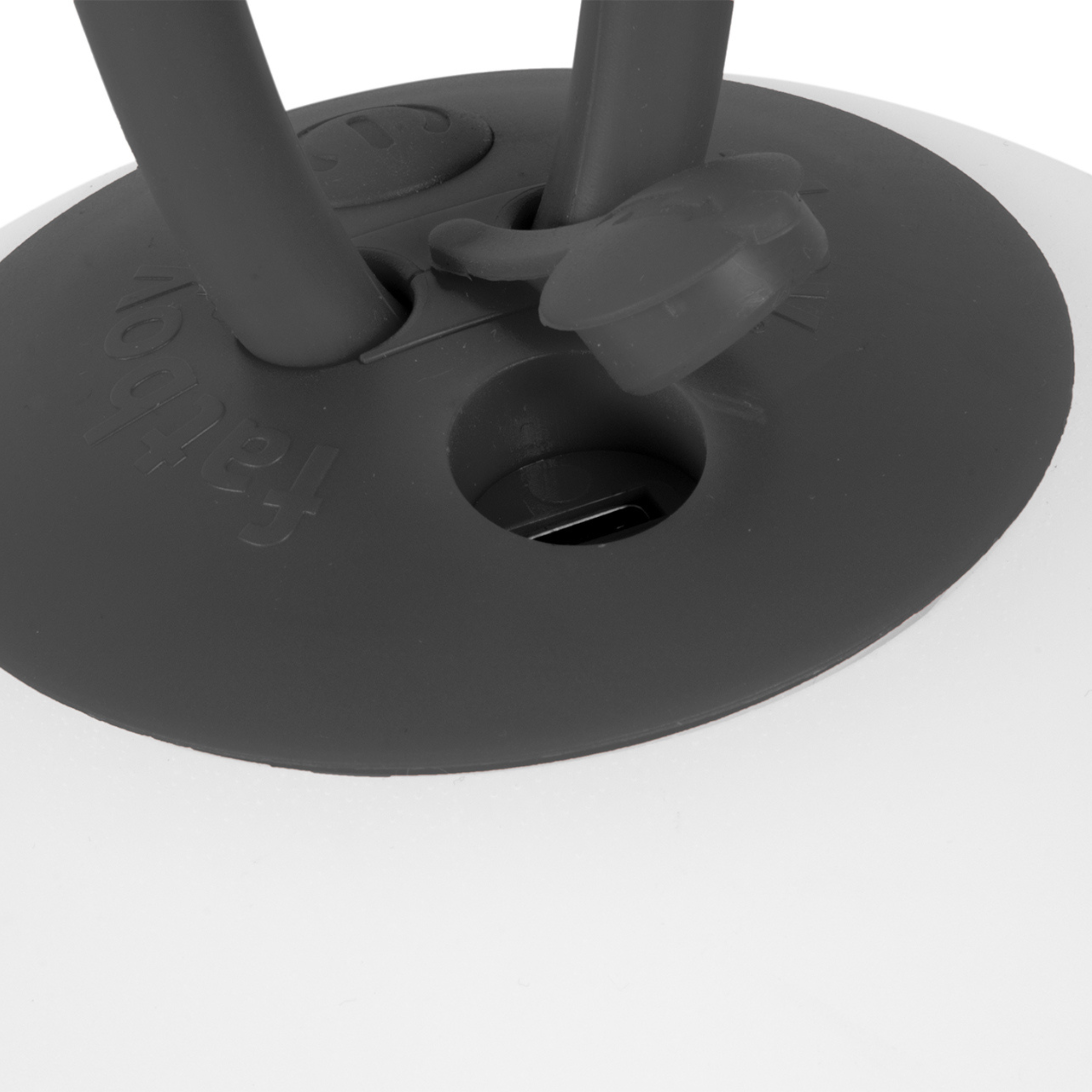 Set di 2 lampade led sospese a batteria "Bolleke" in HDPE con gancio in gomma cm 20x20