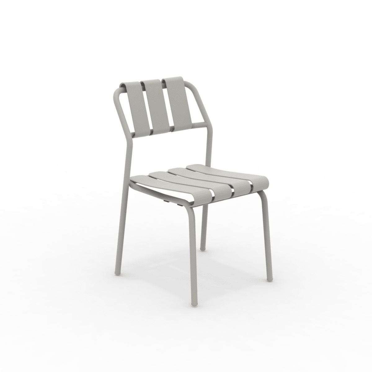 Set di sedie in alluminio "Verdea" da giardino impilabili cm 50x58 83h - MondoViro