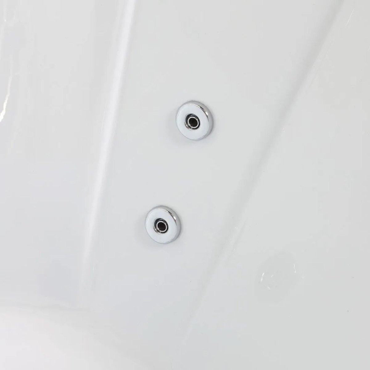 Vasca da bagno angolare con idromassaggio "Doris" in acrilico bianco cm 170x78 65h - MondoViro