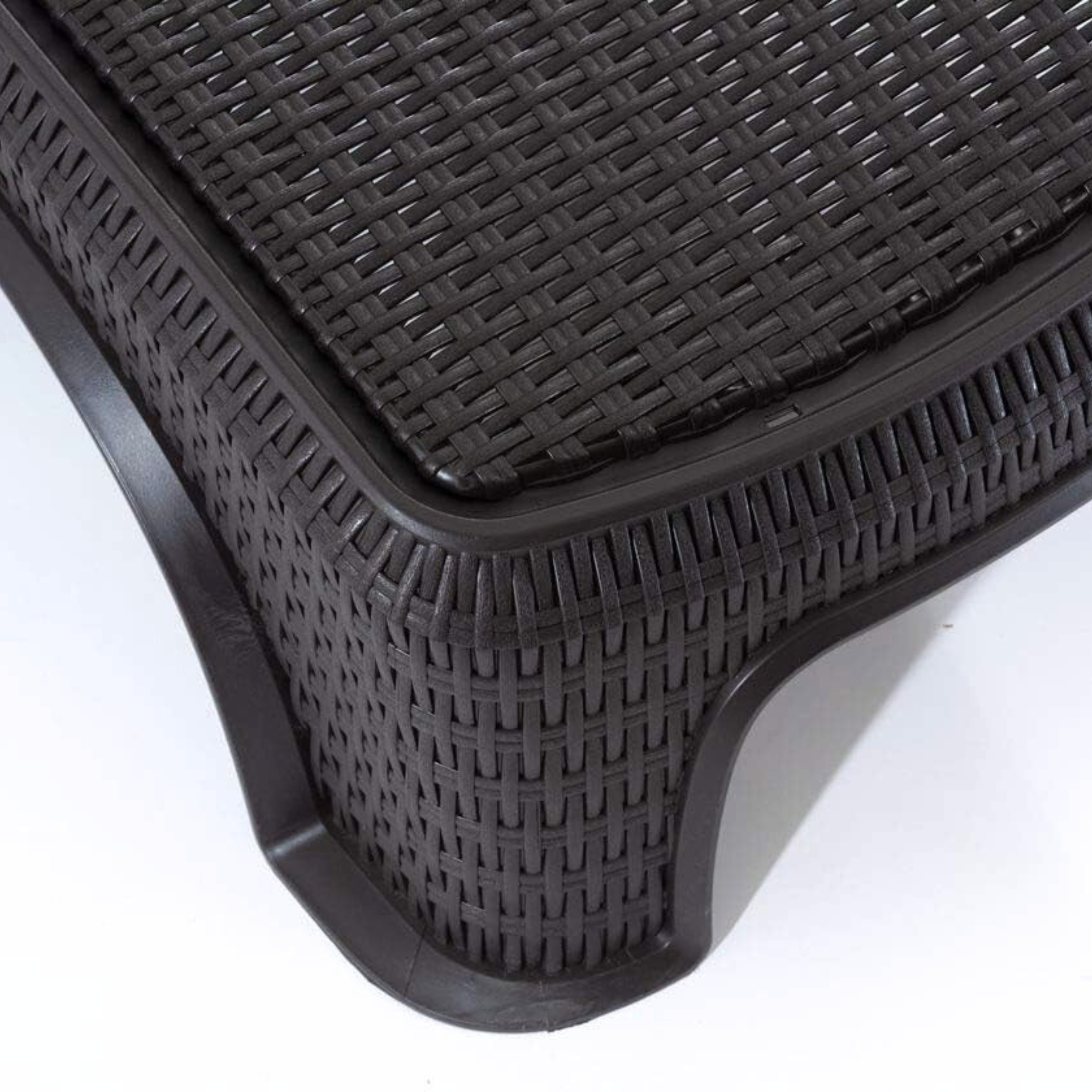 Lettino prendisole in polirattan "Atlantic" reclinabile cm 197x74 36h