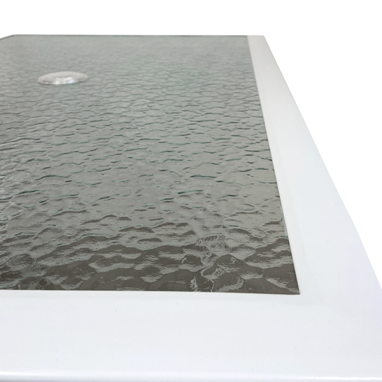 Set da pranzo 4 sedie + tavolo "Astro" pieghevoli in acciaio bianco per giardino