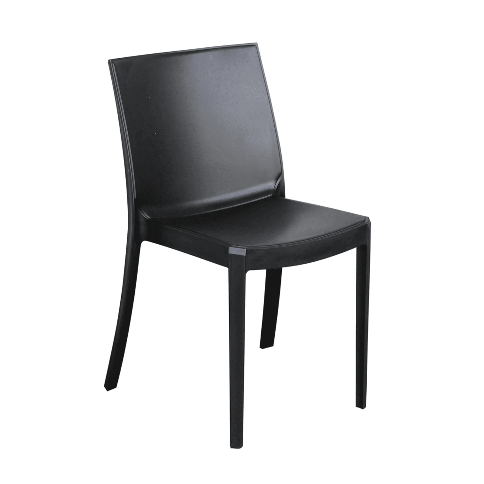 Set di sedie da giardino impilabili "Perla" in polipropilene da pranzo antiscivolo cm 47x55 82h