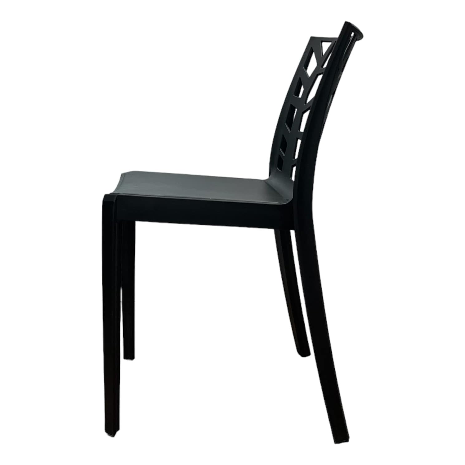 Set di sedie da giardino impilabili "Matrix" in polipropilene resistenti cm 47x55 82h