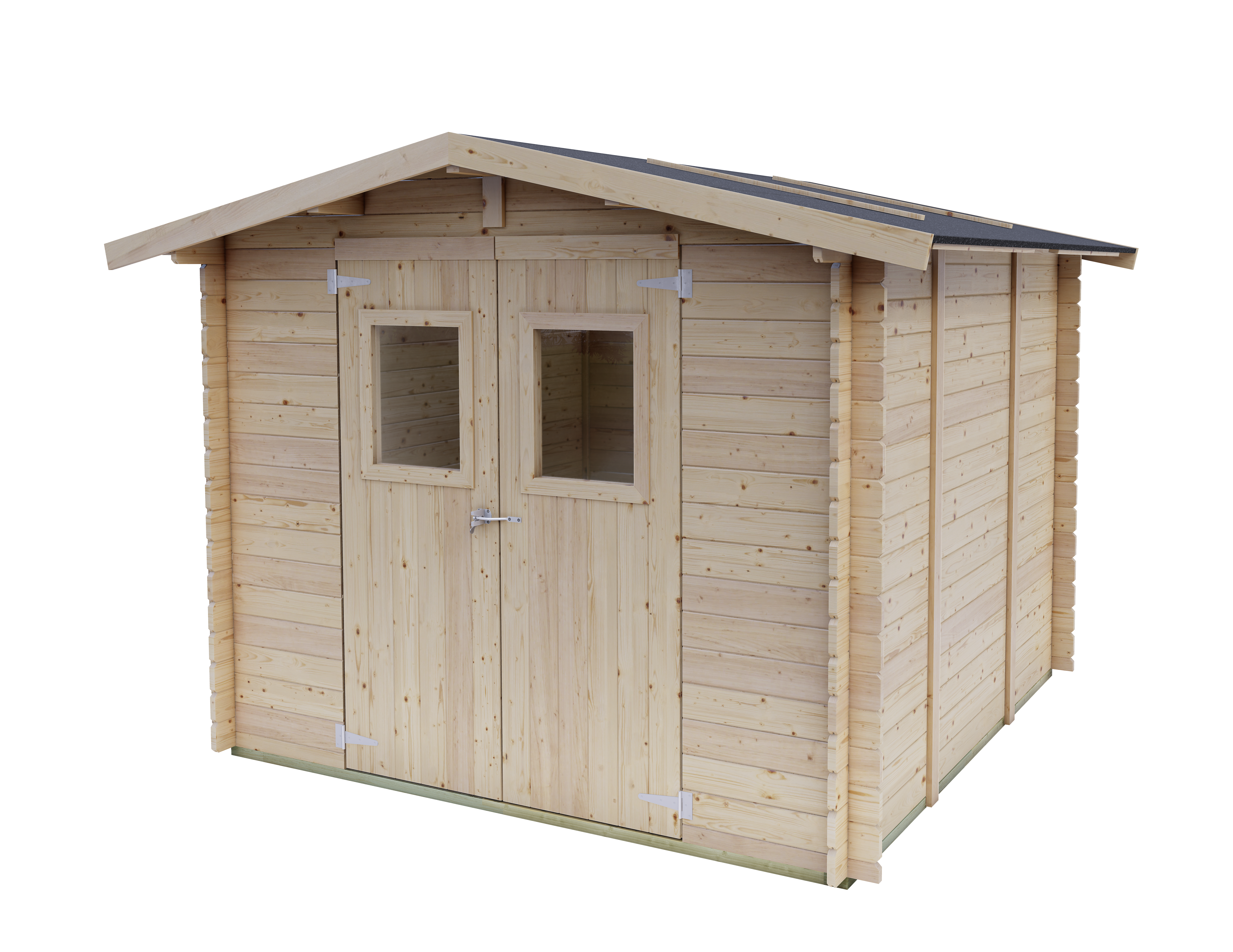 Casetta da giardino "Medion" in legno di abete naturale robusta cm 249x249 207h