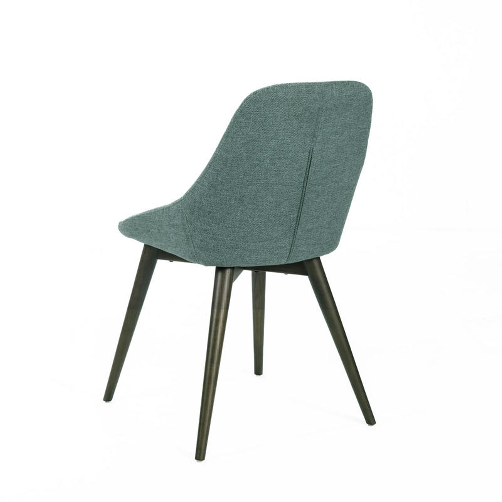 Set di sedie moderne da pranzo in tessuto "Zaira" struttura in legno cm 49x58 85h