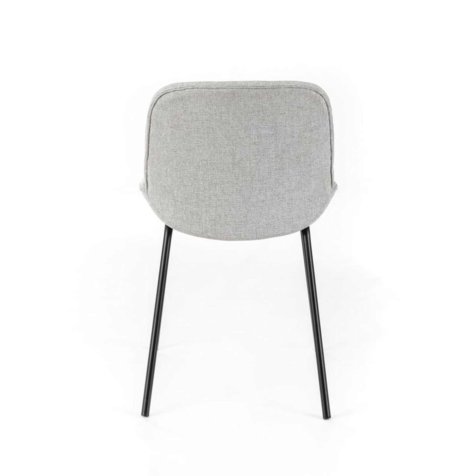 Set di sedie da pranzo in tessuto "Sami" con gambe in metallo verniciato eleganti moderne