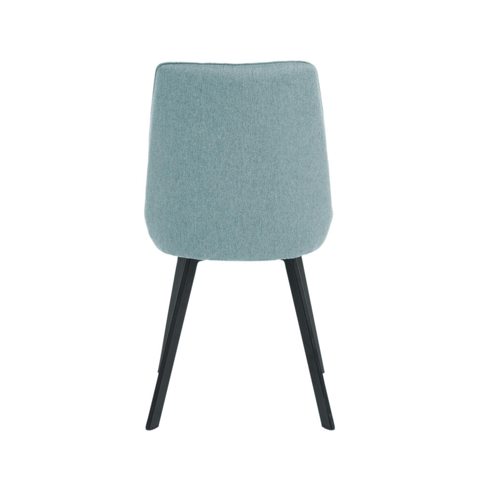 Set di sedie moderne in tessuto da soggiorno "Woody" con gambe in metallo cm 46x57 80h