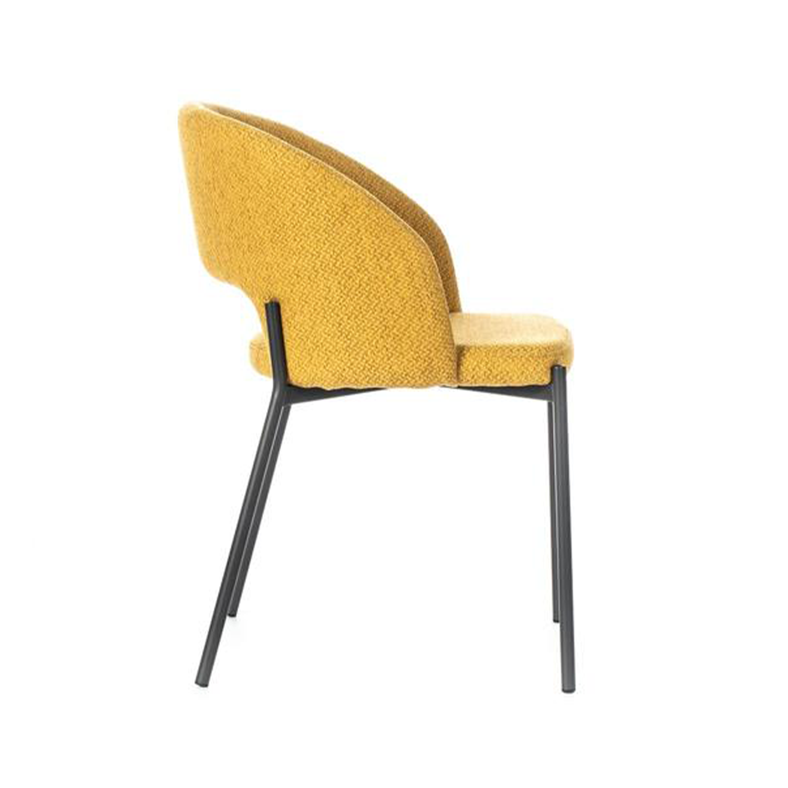 Set di sedie moderne imbottite "Erica" da pranzo in tessuto cm 56x52 78,5h