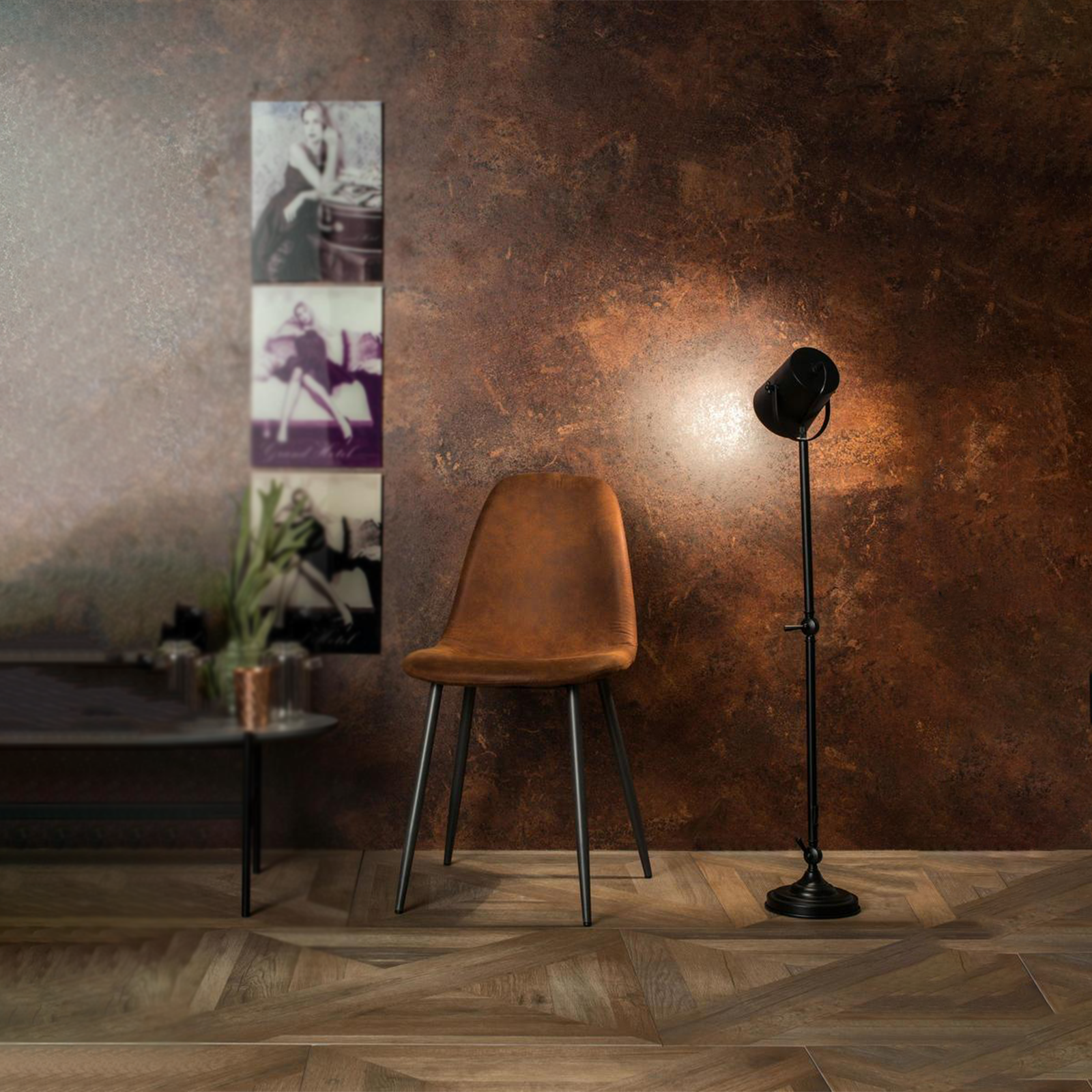 Set di sedie imbottite "Ginestra" moderni in similpelle cm 50x44 84h