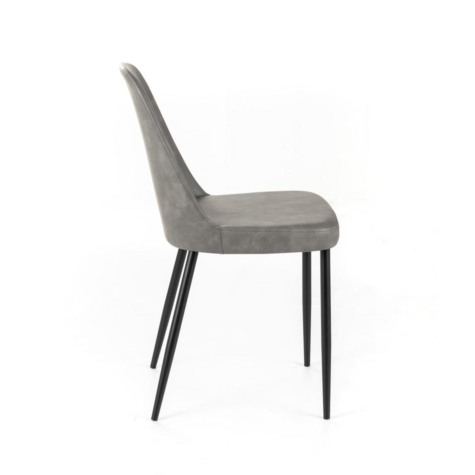 Set di sedie moderne da pranzo "Damasco" imbottite in similpelle soft touch