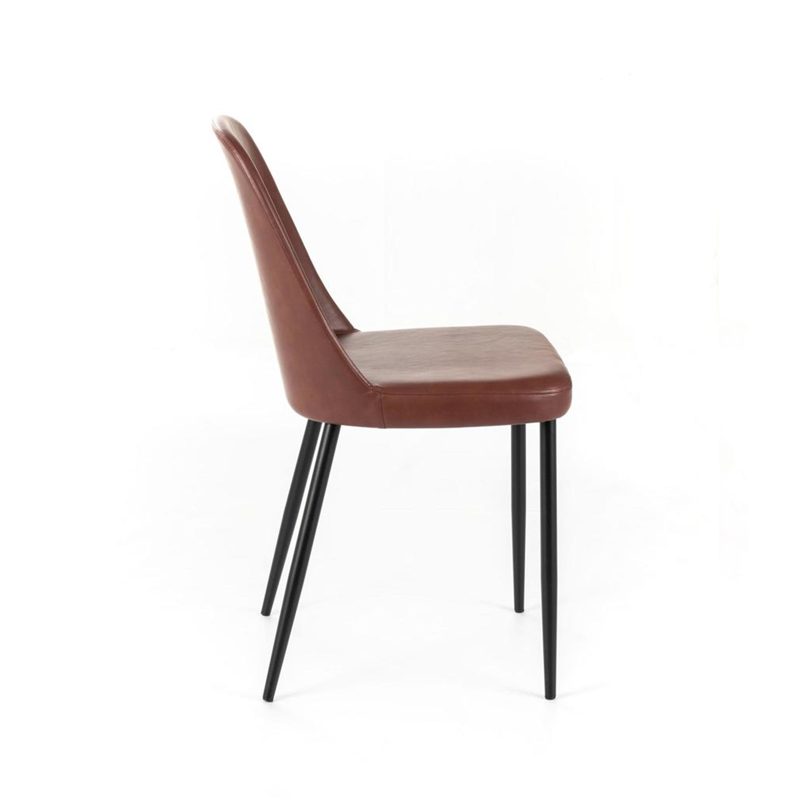Set di sedie moderne da pranzo "Damasco" imbottite in similpelle soft touch