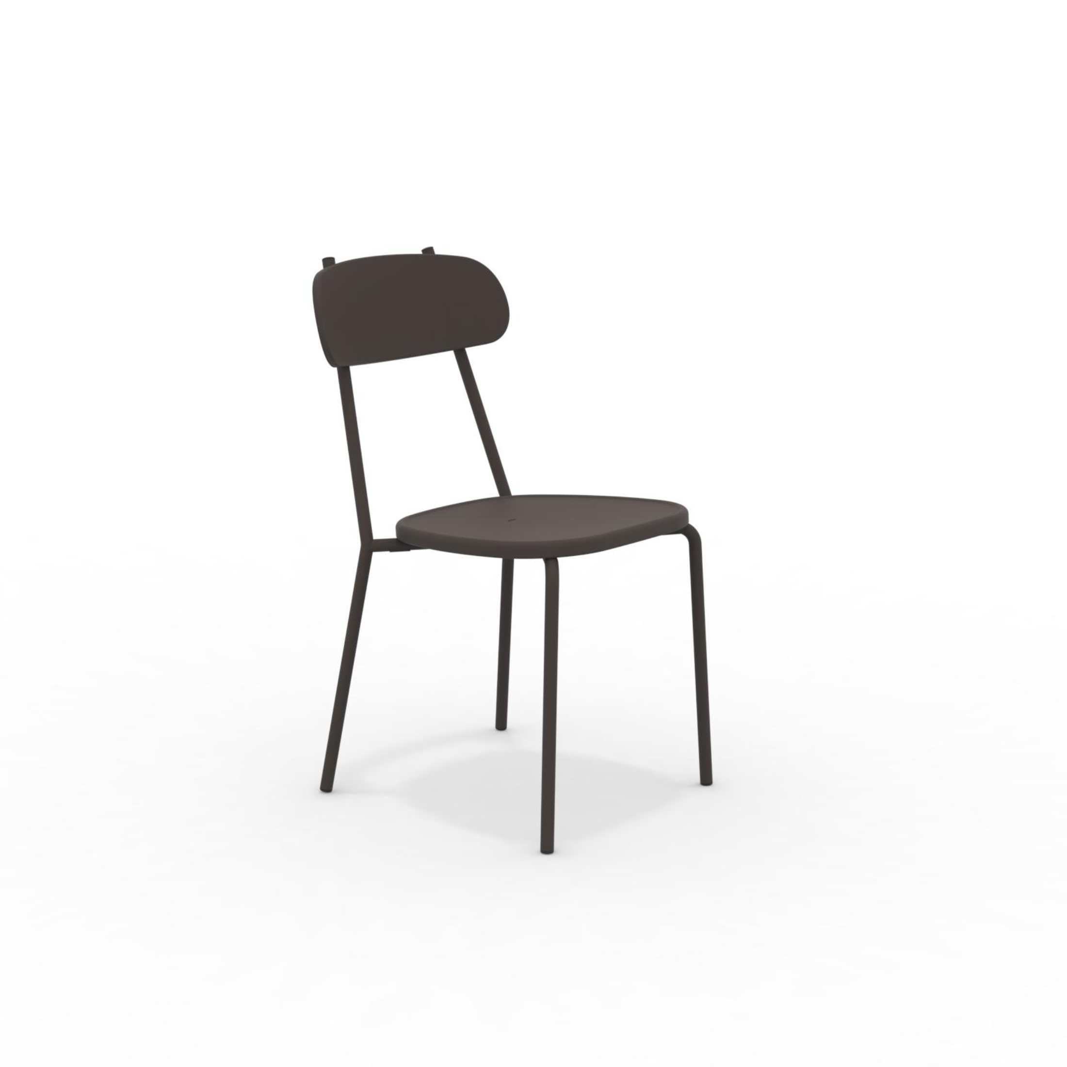 Set di sedie da giardino "Fox" impilabili in metallo verniciato cm 45x53 84h