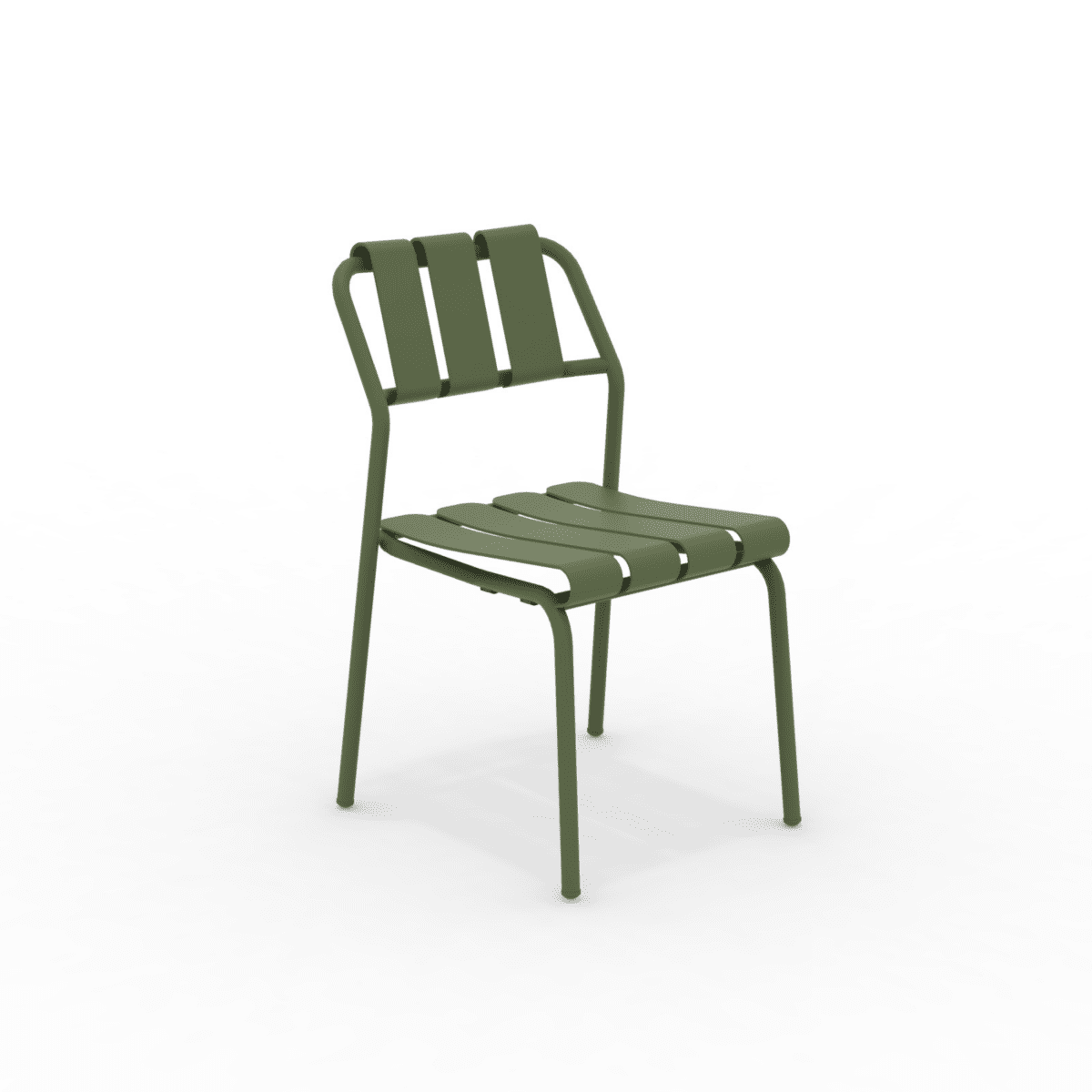 Set di sedie in alluminio "Verdea" da giardino impilabili cm 50x58 83h - MondoViro