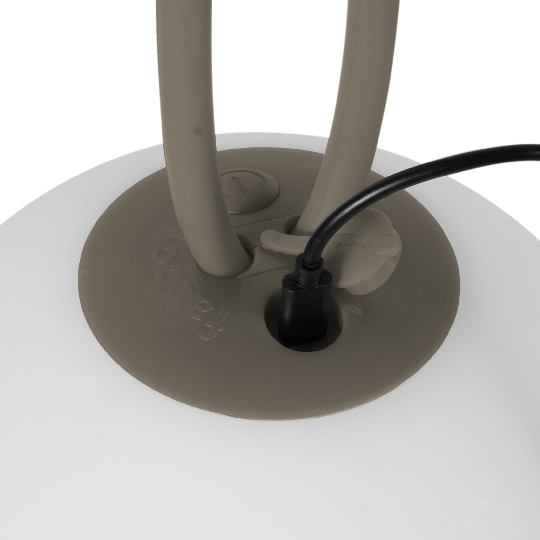 Set di 2 lampade led sospese a batteria "Bolleke" in HDPE con gancio in gomma cm 20x20