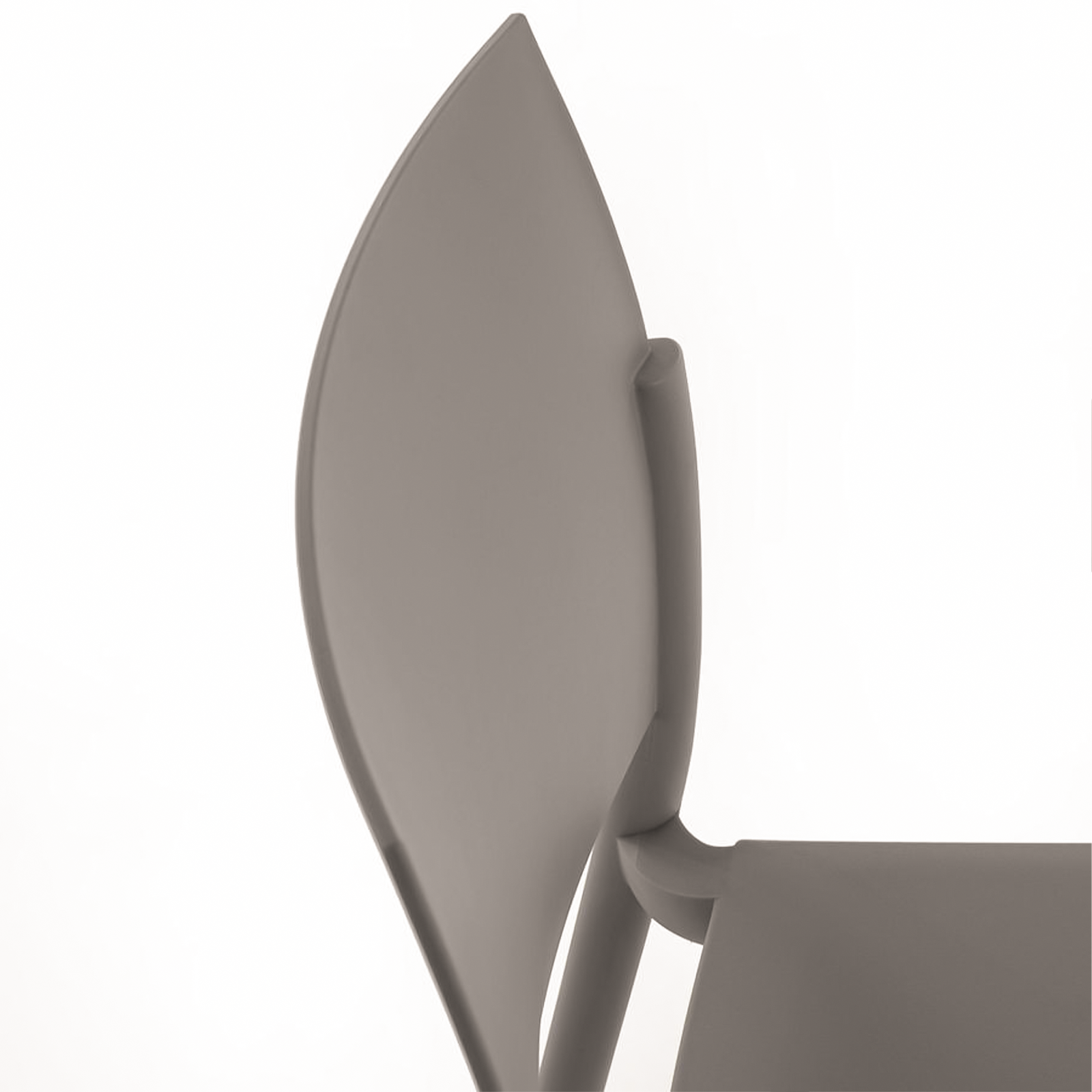 Set di sedie impilabili da soggiorno "Sabrina" in polipropilene moderne cm 52,5x55 81h