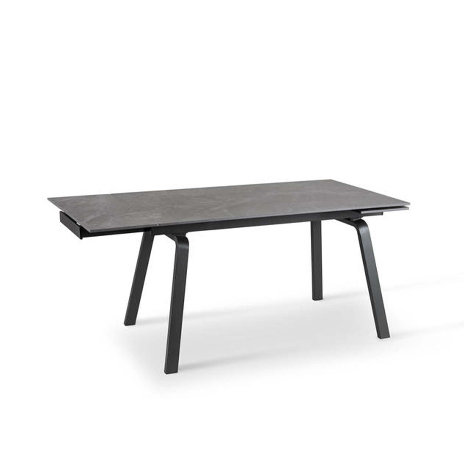 Tavolo allungabile "Zante" piano in pietra effetto marmo cm 200x80 76h