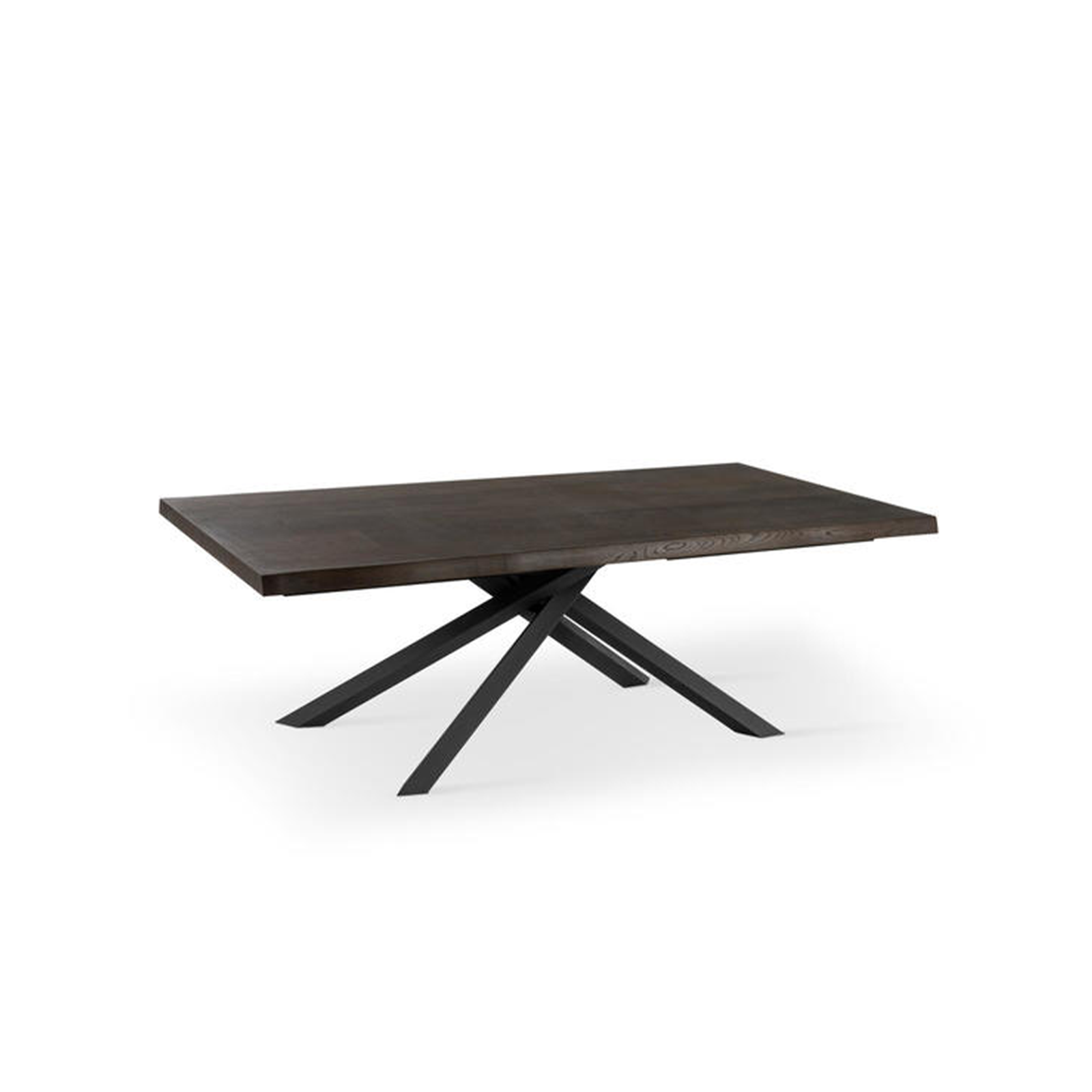 Tavolo allungabile "Théodore" piano in legno e gambe in metallo cm 160/240x90 76h