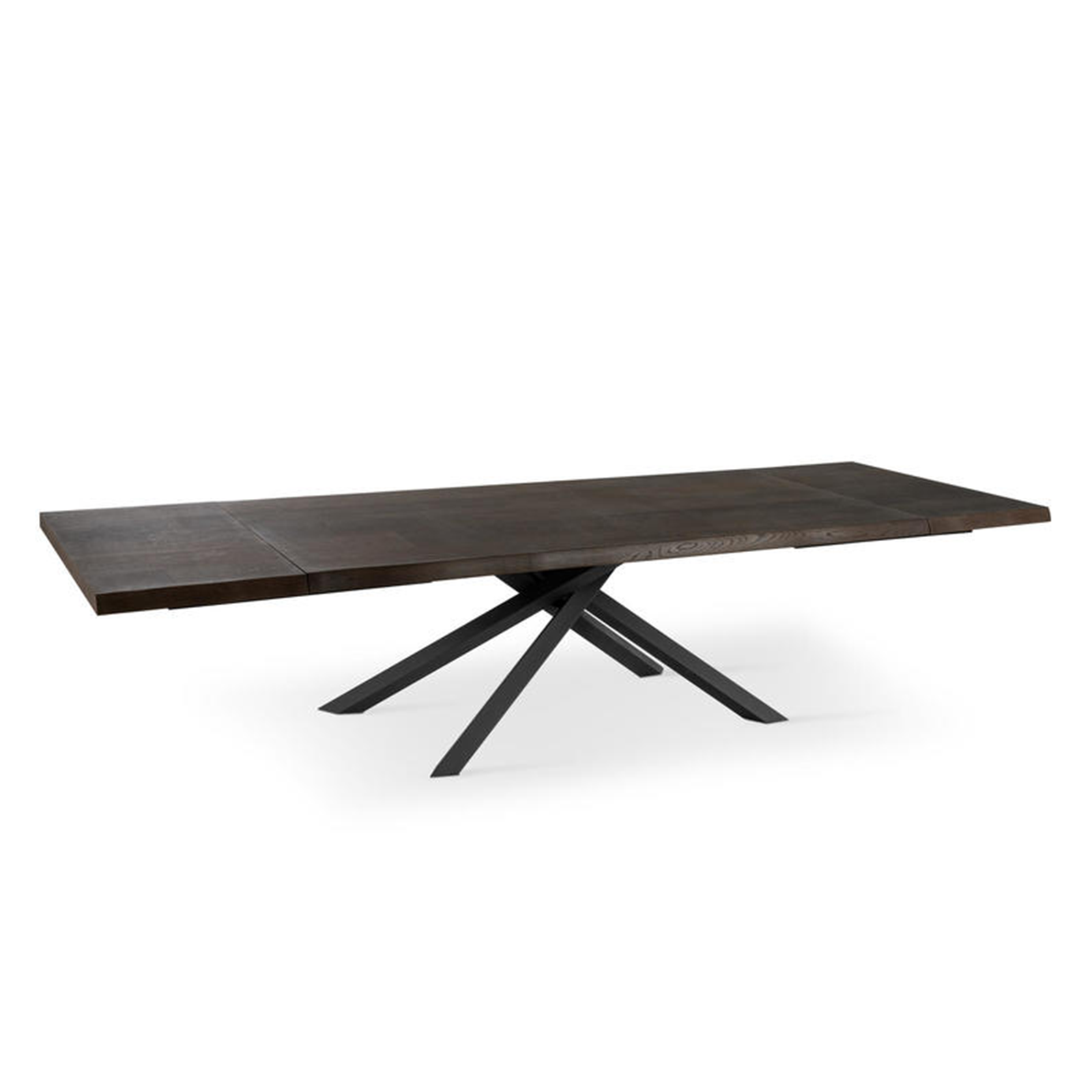 Tavolo allungabile "Théodore" piano in legno e gambe in metallo cm 160/240x90 76h