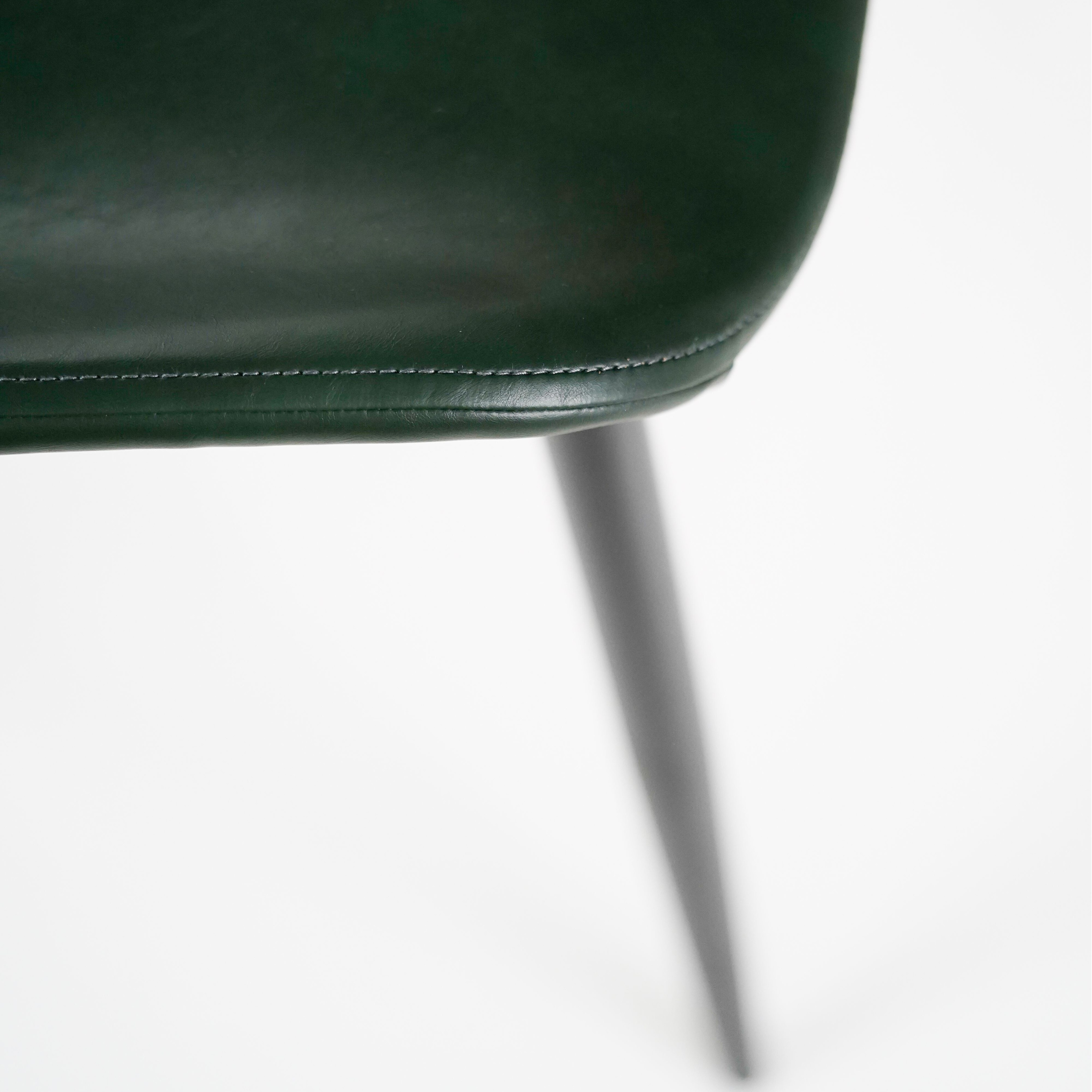 Set di sedie eleganti in similpelle "Liam" soft touch vintage cm 45x55 83h