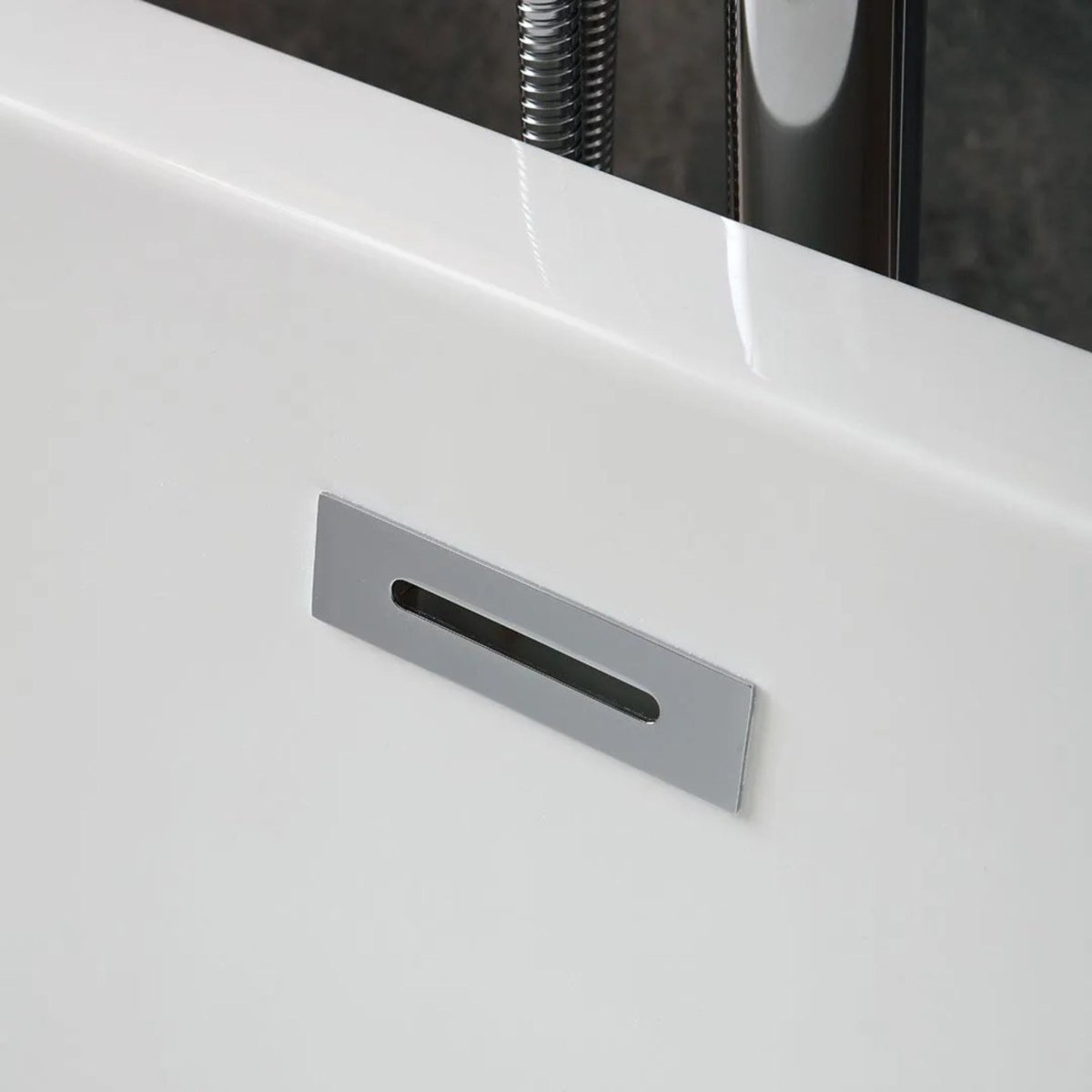 Vasca da bagno ottagonale autoportante "Beatrice" in acrilico bianco cm 161x74 56h - MondoViro