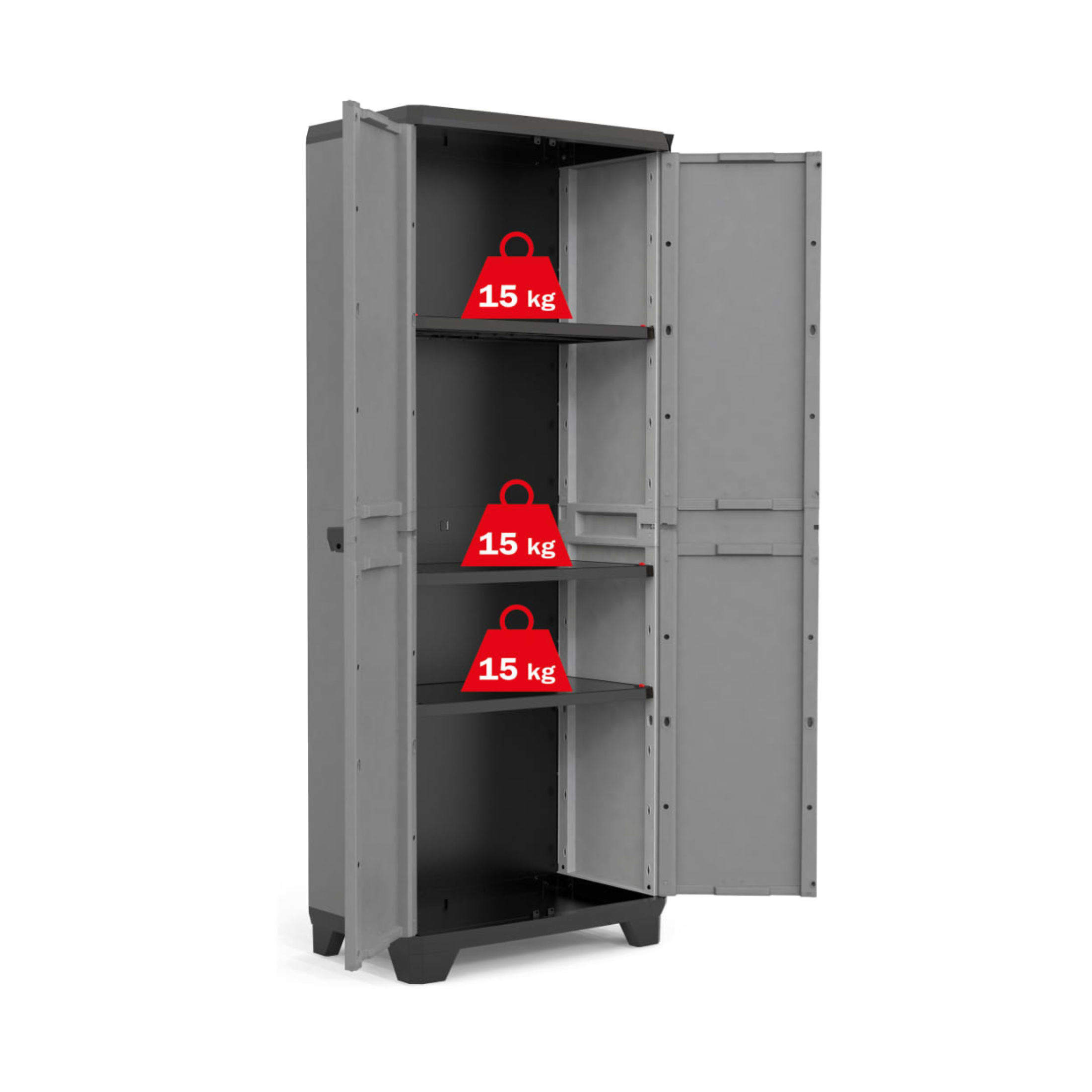 Armadio da giardino "Antonella" in plastica cm 68x39