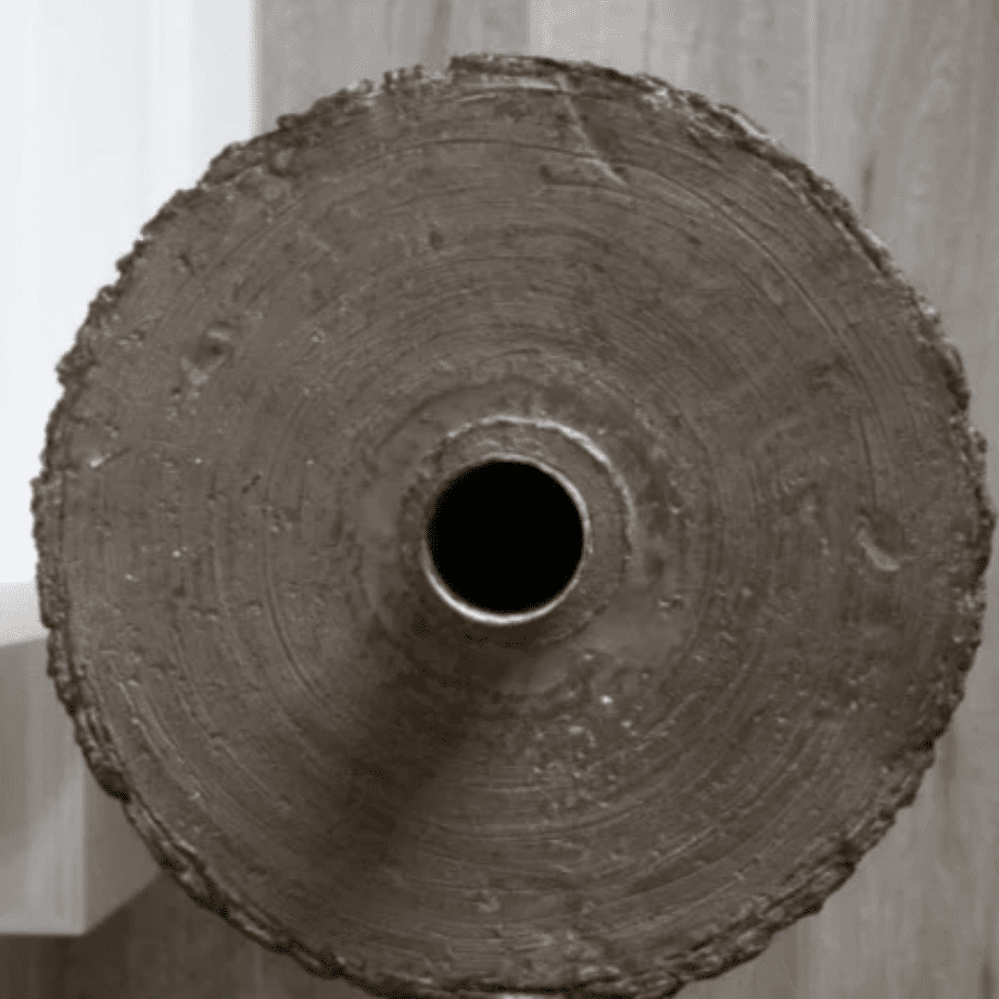 Base "Legnò" effetto tronco per albero di Natale con supporto in metallo - MondoViro