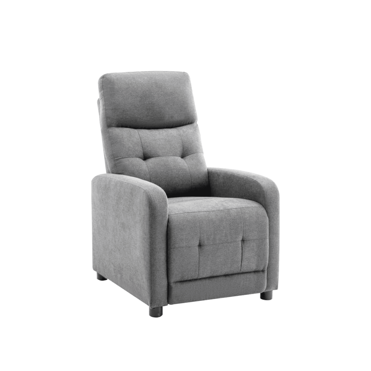 Poltrona reclinabile manuale "Rey" in tessuto liner cm 65,5x85,5 102,5h - MondoViro