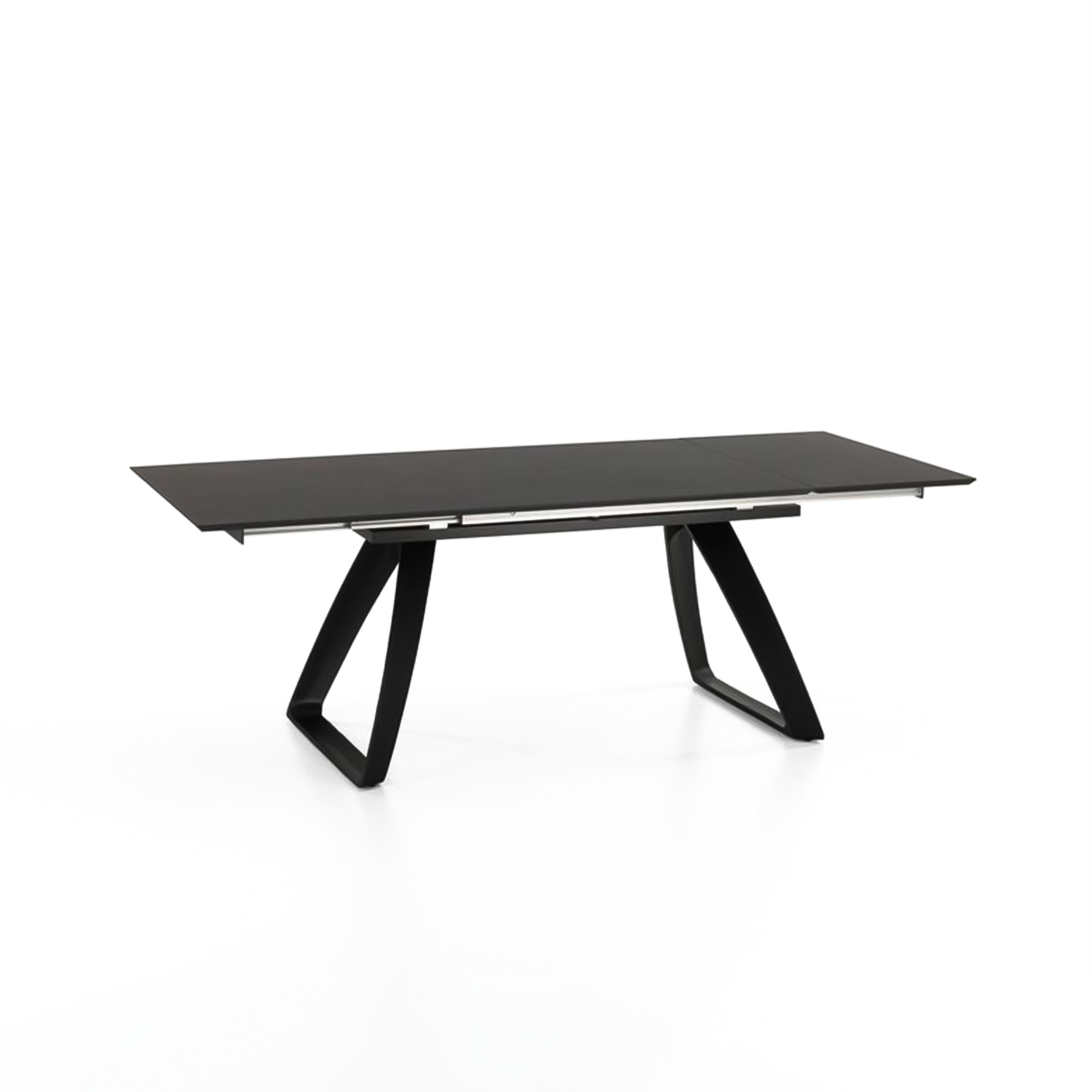 Tavolo allungabile "Hugo" piano in HPL gambe in alluminio 10 posti cm 270x90 76h