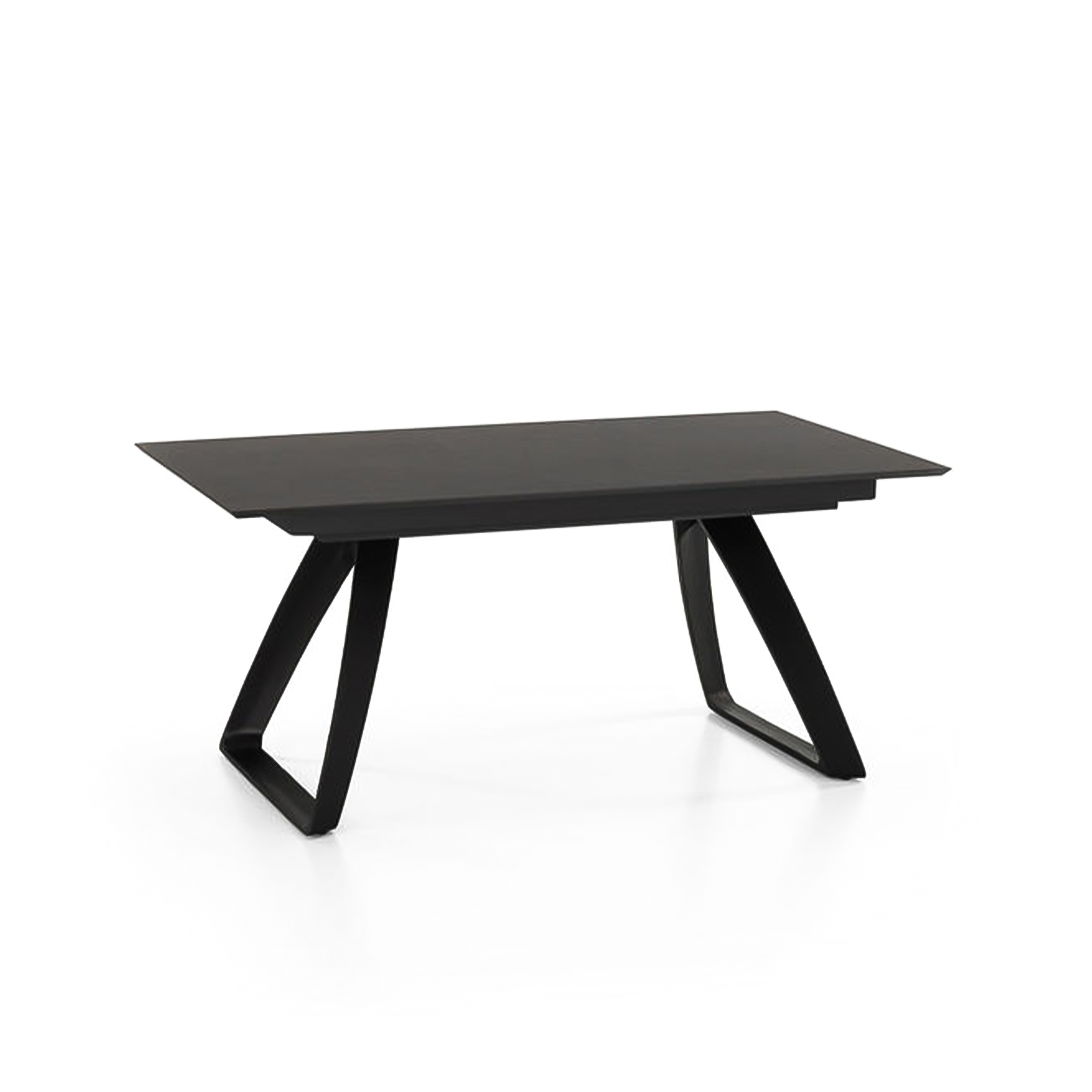 Tavolo allungabile "Hugo" piano in HPL gambe in alluminio 10 posti cm 270x90 76h