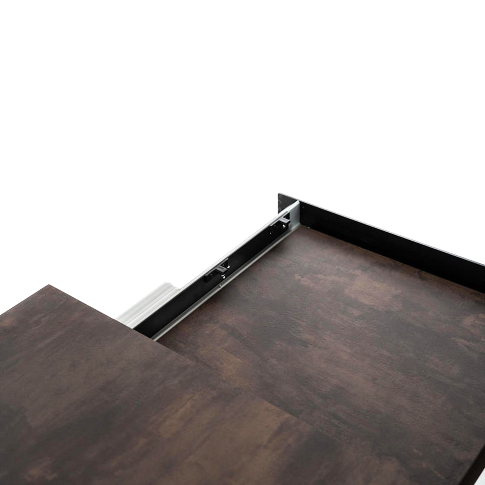 Tavolo allungabile "Hugo" piano in HPL gambe in alluminio 10 posti cm 270x90 76h