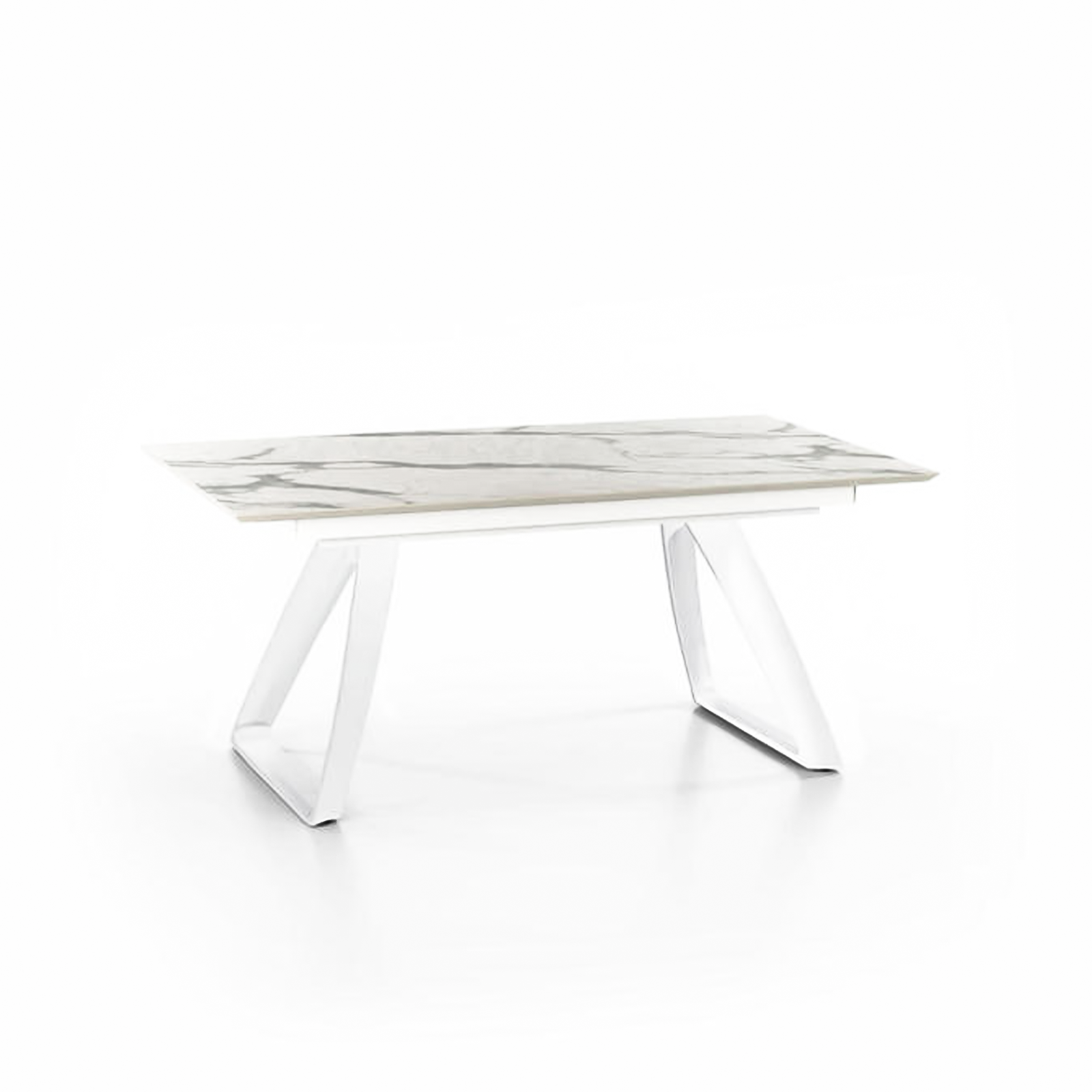 Tavolo allungabile "Hugo" piano in HPL gambe in alluminio 10 posti cm 270x90 76h