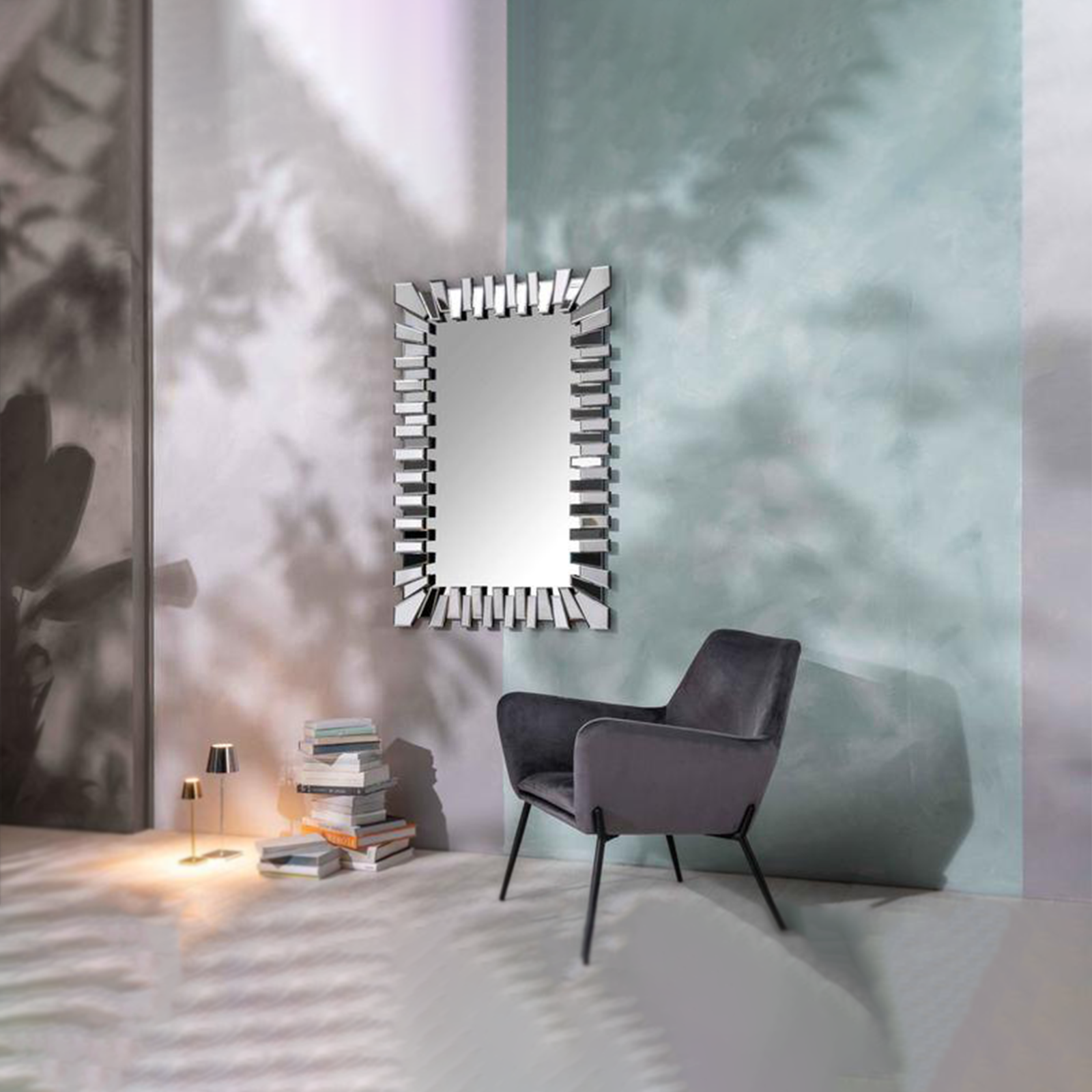 Poltrona imbottita "Gaia" moderna in velluto con gambe in metallo cm 70x72 79h