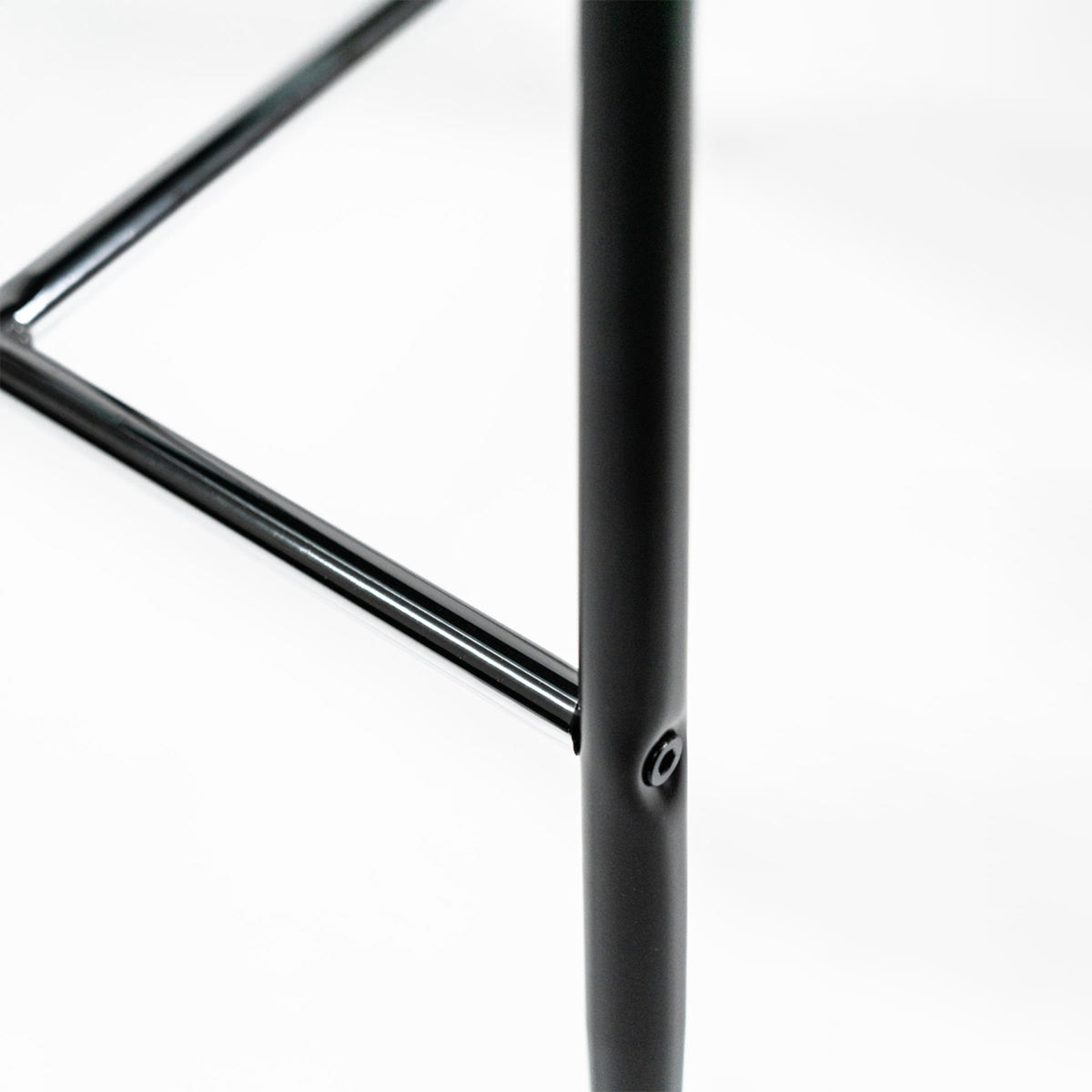 Set di sgabelli alti in tessuto poggiapiedi in metallo "Petit" cm 46x49 97h