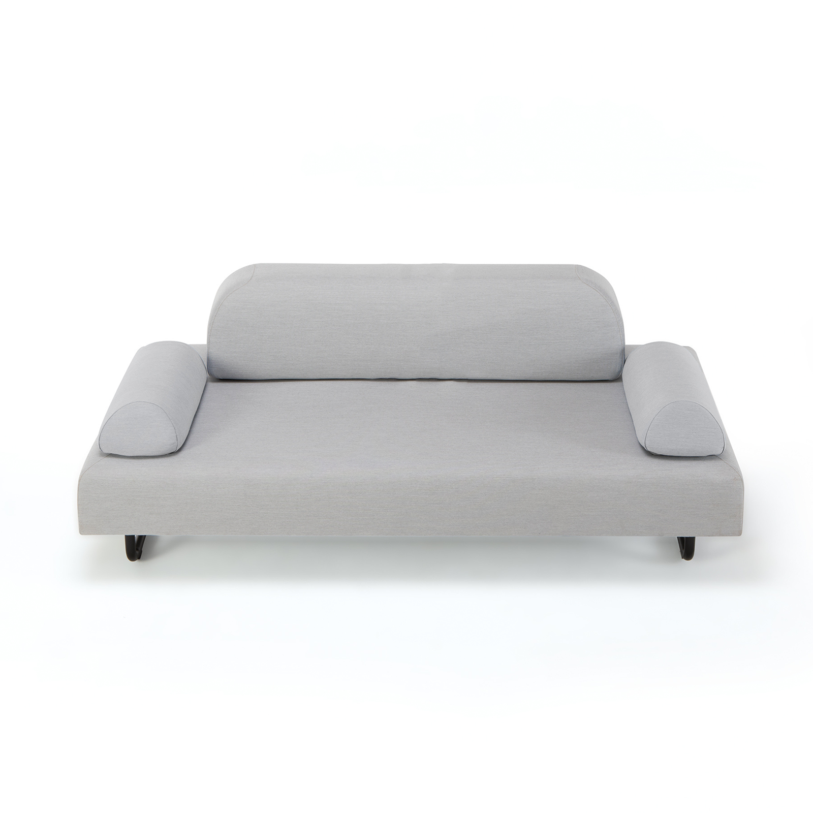 Modulo doppio divano imbottito "Santa Fe" in metallo da giardino cm 150x90 70h