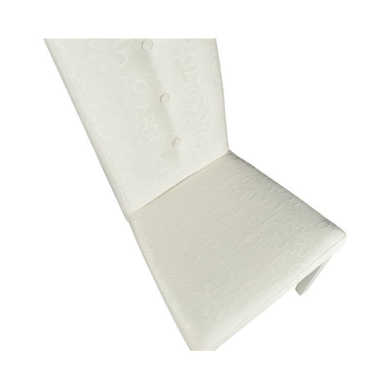 Set di sedie da pranzo "Montecarlo" imbottite in tessuto e gambe in tinta cm 47x46 101h